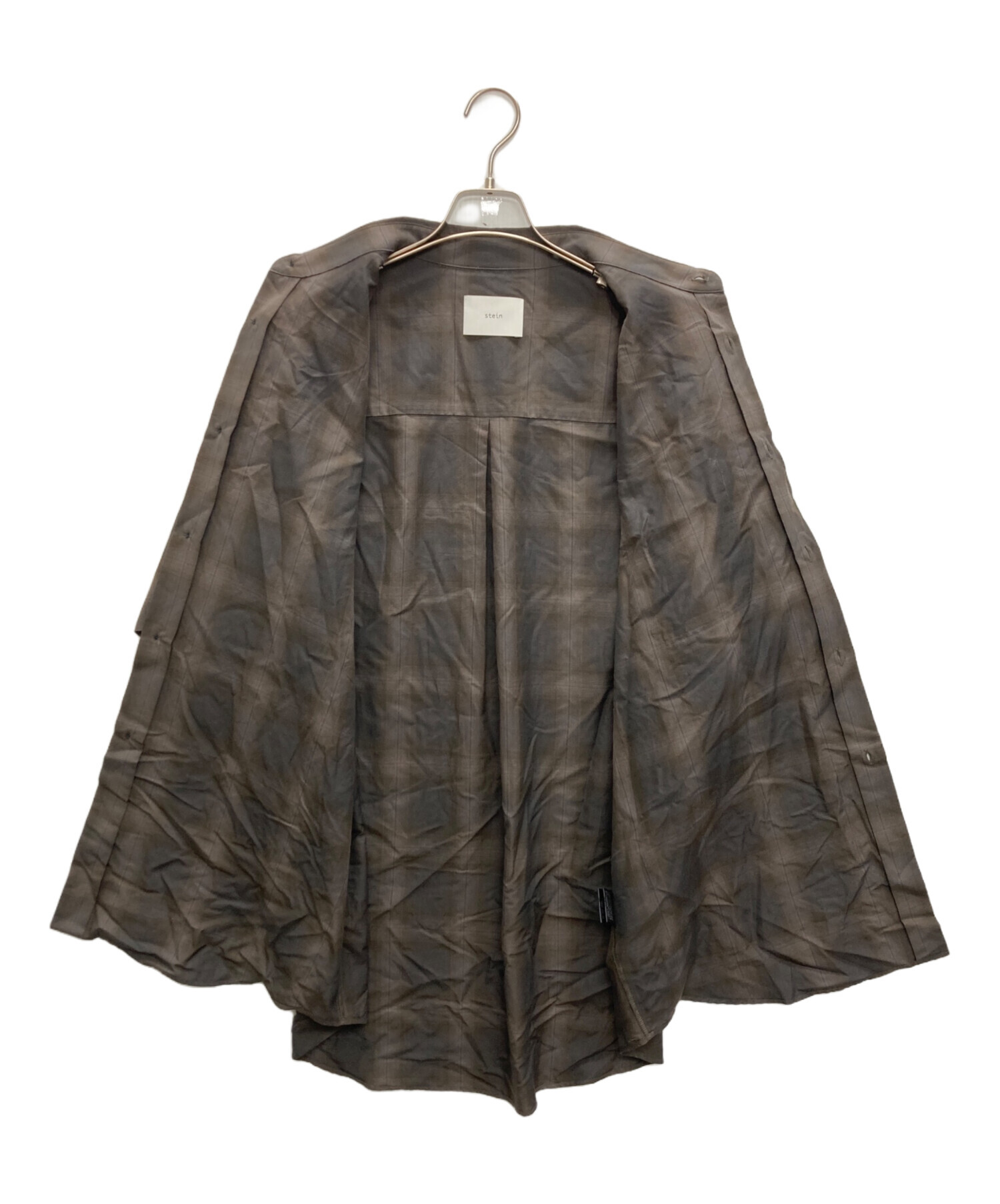 中古・古着通販】stein (シュタイン) OVERSIZED SS SHIRT ブラウン