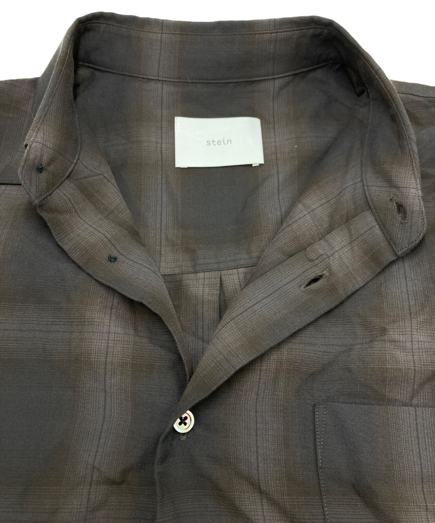 中古・古着通販】stein (シュタイン) OVERSIZED SS SHIRT ブラウン