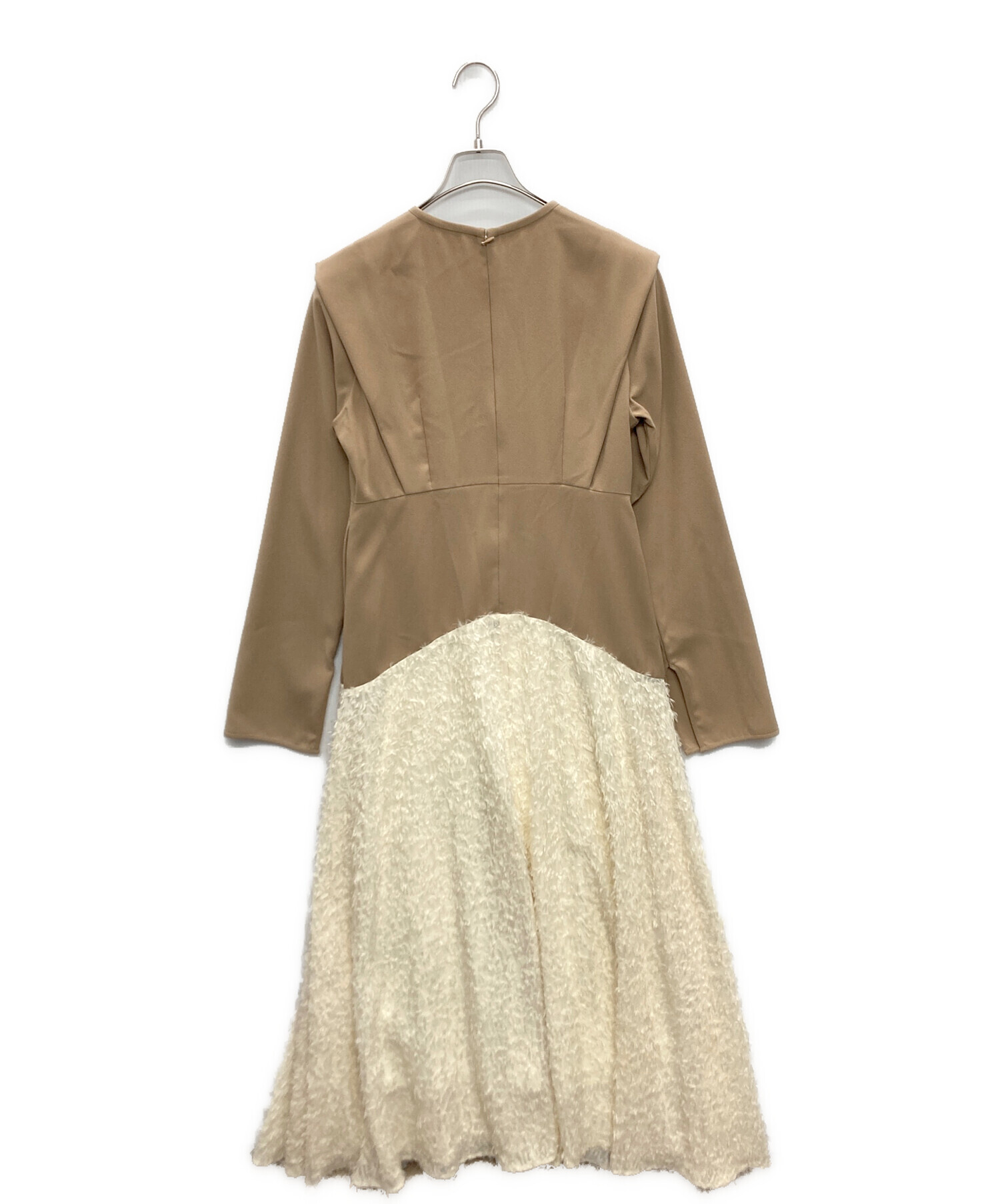 中古・古着通販】CLANE (クラネ) FRINGE DOCKING FLARE ONE PIECE 