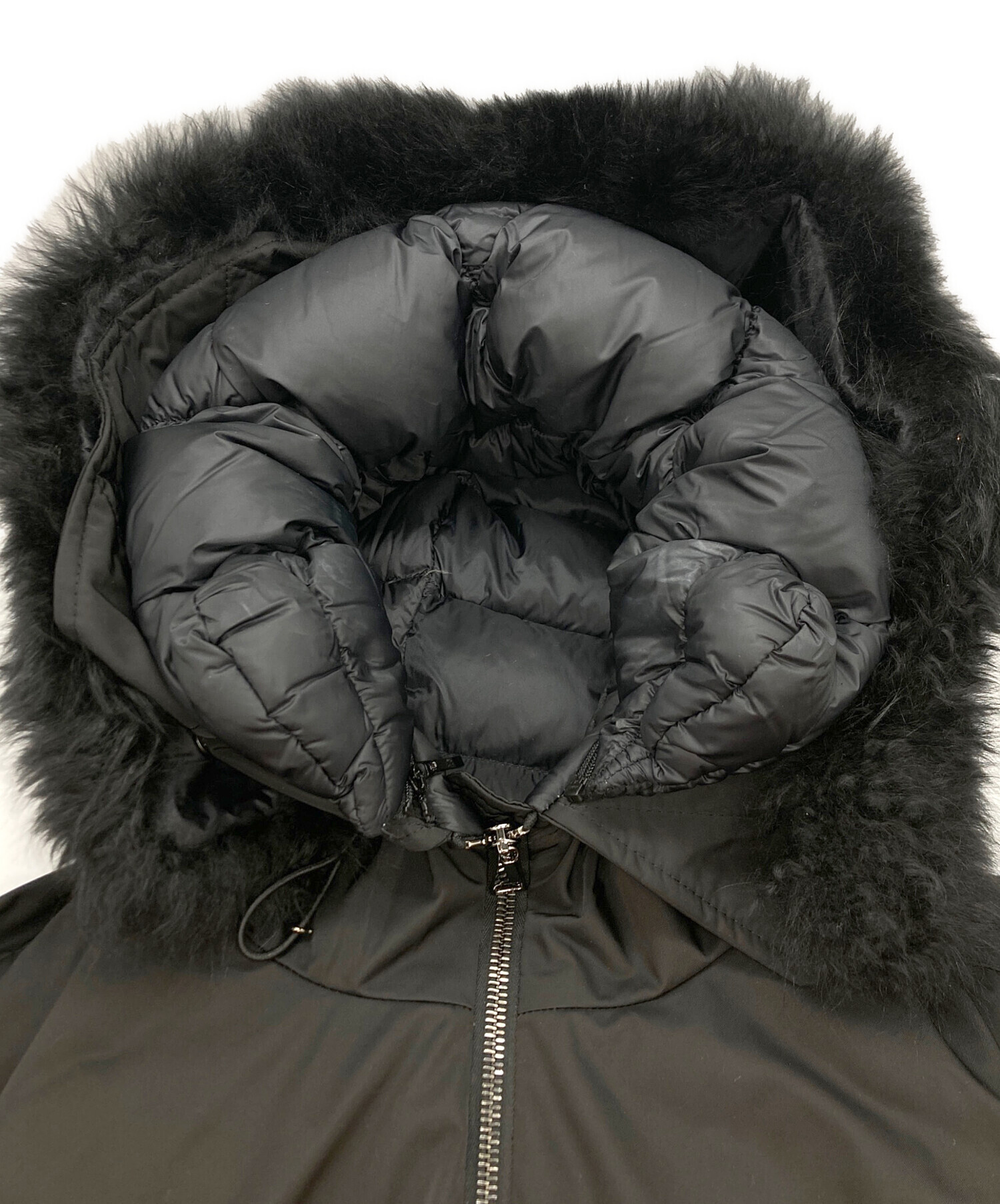 MONCLER DURBEC ブラック 中古・古着通販】MONCLER (モンクレール) DURBEC LONG PARKA ブラック