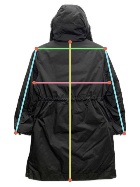 中古・古着通販】MONCLER (モンクレール) DURBEC LONG PARKA ブラック