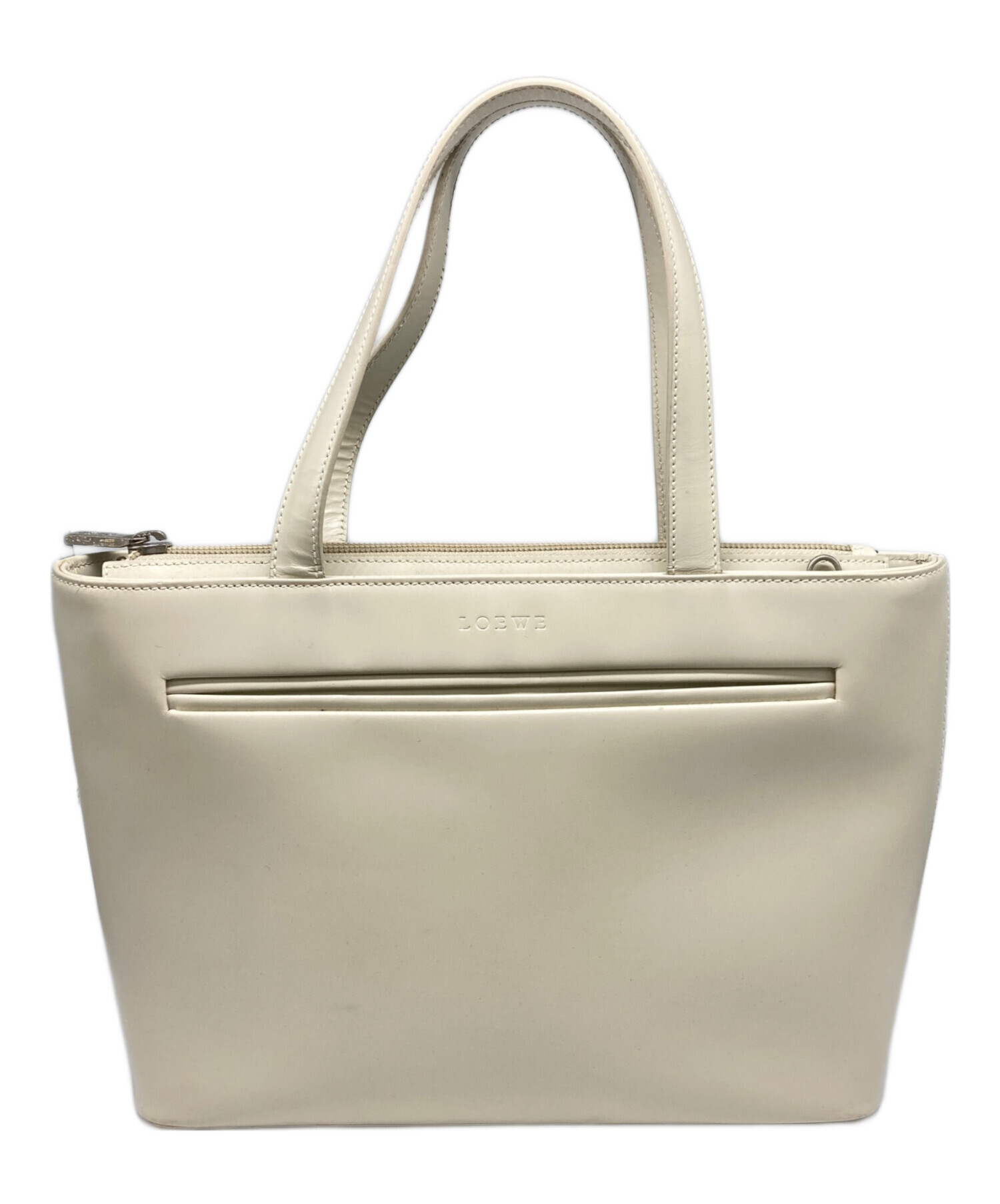 中古・古着通販】LOEWE (ロエベ) トートバッグ アイボリー｜ブランド 