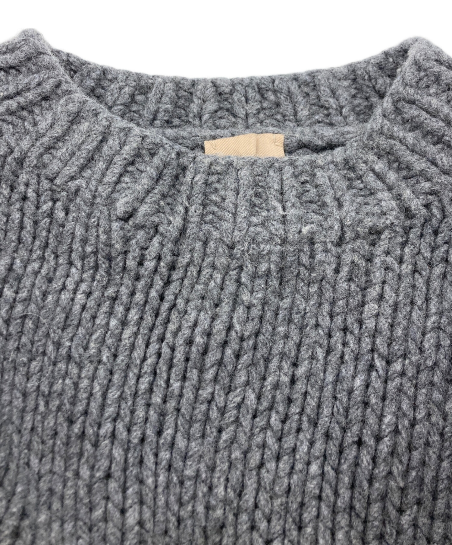 THE SHISHIKUI シシクイ　グレー　ニット 中古・古着通販】THE SHISHIKUI (ザ シシクイ) ALPACA 65 KNIT グレー