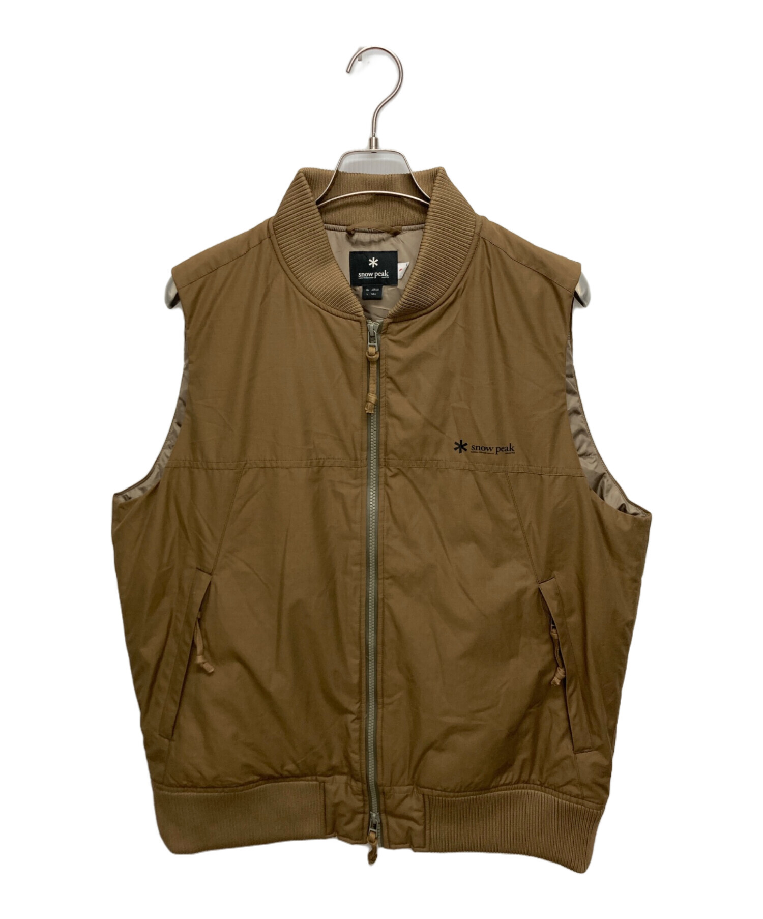 中古・古着通販】snow peak (スノーピーク) ダウンベスト ベージュ 