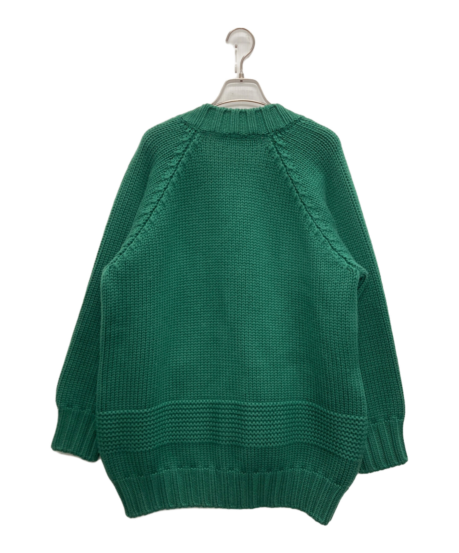 DOLCE&amp;GABBANA カーディガン 40(M位) 緑 【古着】【中古】 DOLCE&GABBANA - DOLCE&GABBANA カーディガン 40(M位) 緑 【古着