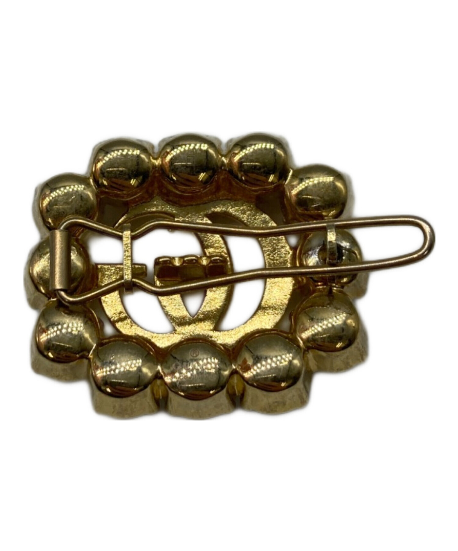 中古・古着通販】GUCCI (グッチ) Pearl Double G Hair Clip ホワイト