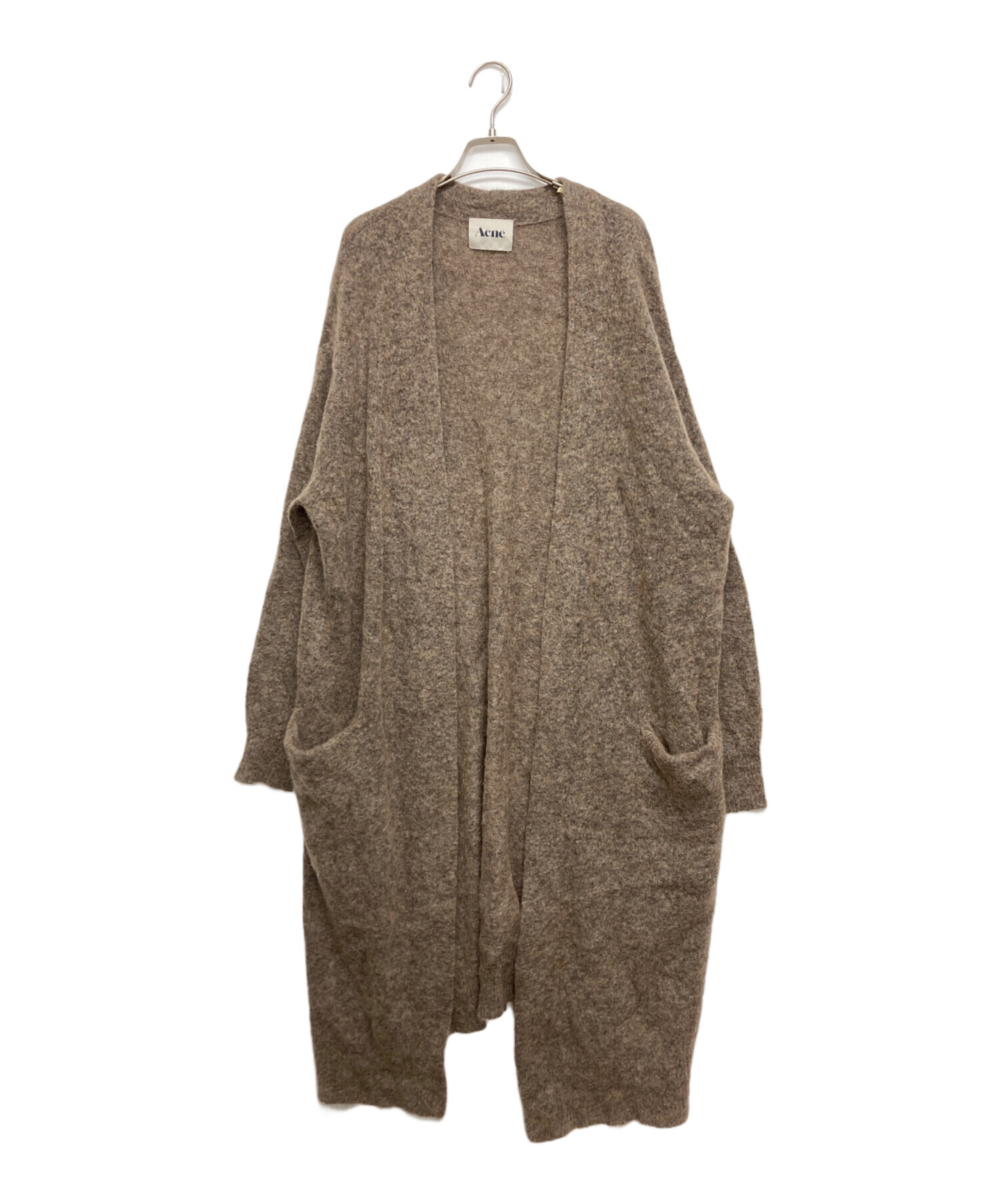 中古・古着通販】Acne (アクネ) モヘアロングカーディガン ブラウン 