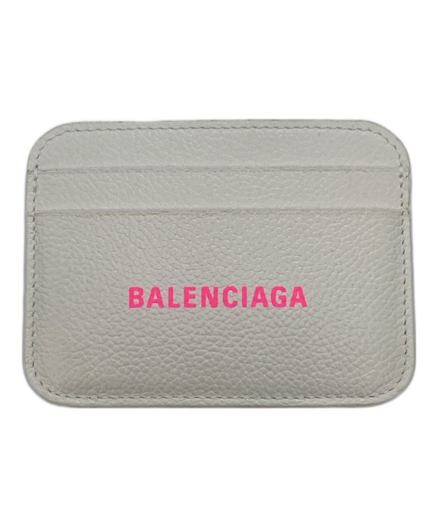 BALENCIAGA バレンシアガ ホワイト ケース 中古・古着通販】BALENCIAGA (バレンシアガ) ロゴプリントパスケース
