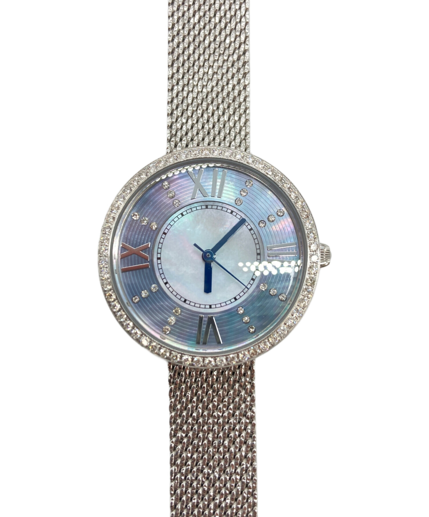 ルナージュダイヤベゼル時計 中古・古着通販】LUNAGE DIAMOND (ルナージュ ダイヤモンド) 腕時計