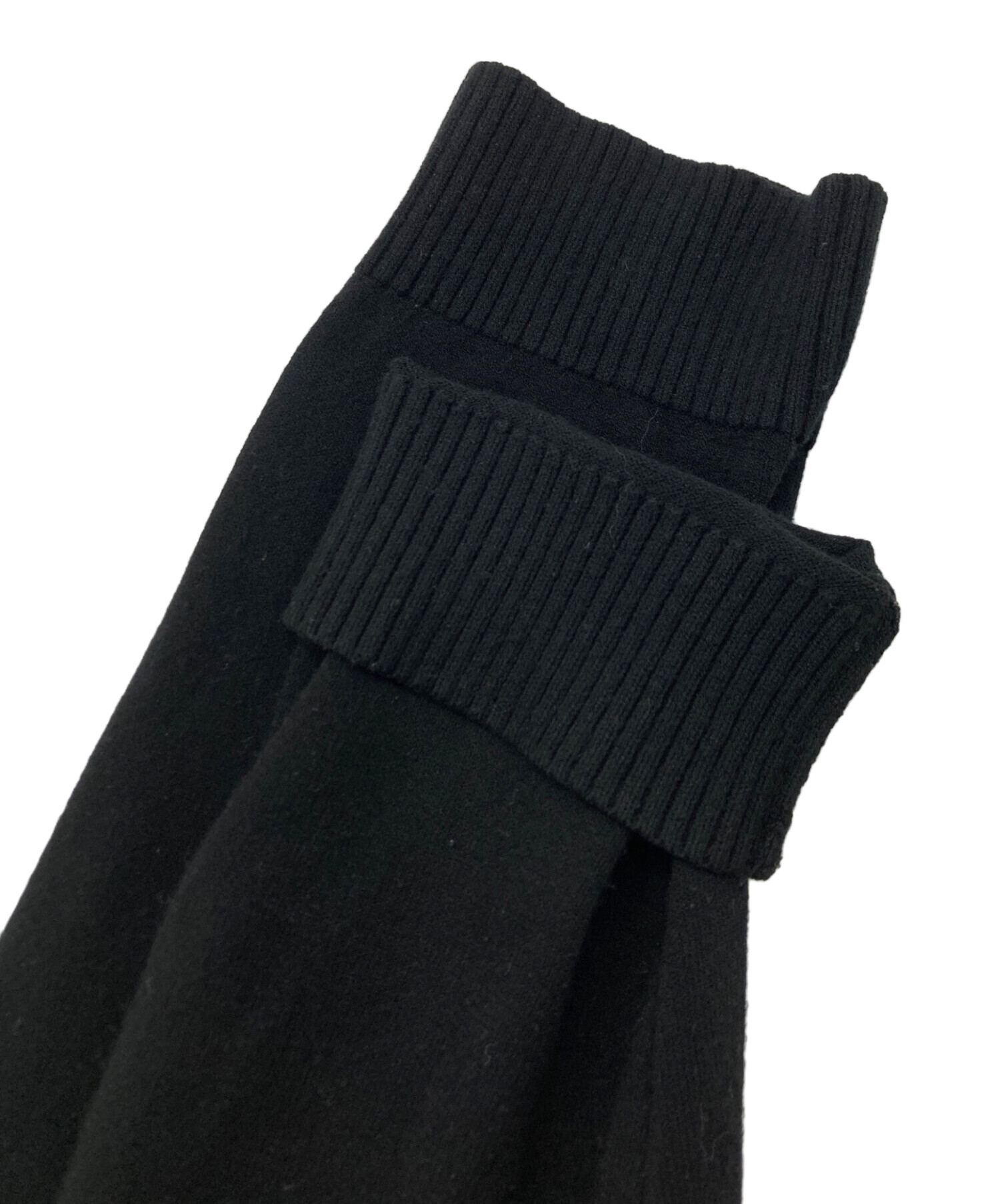 トップス MARINE SERRE KNIT POLO 中古・古着通販】MARINE SERRE (マリーンセル) KNIT POLO ブラック