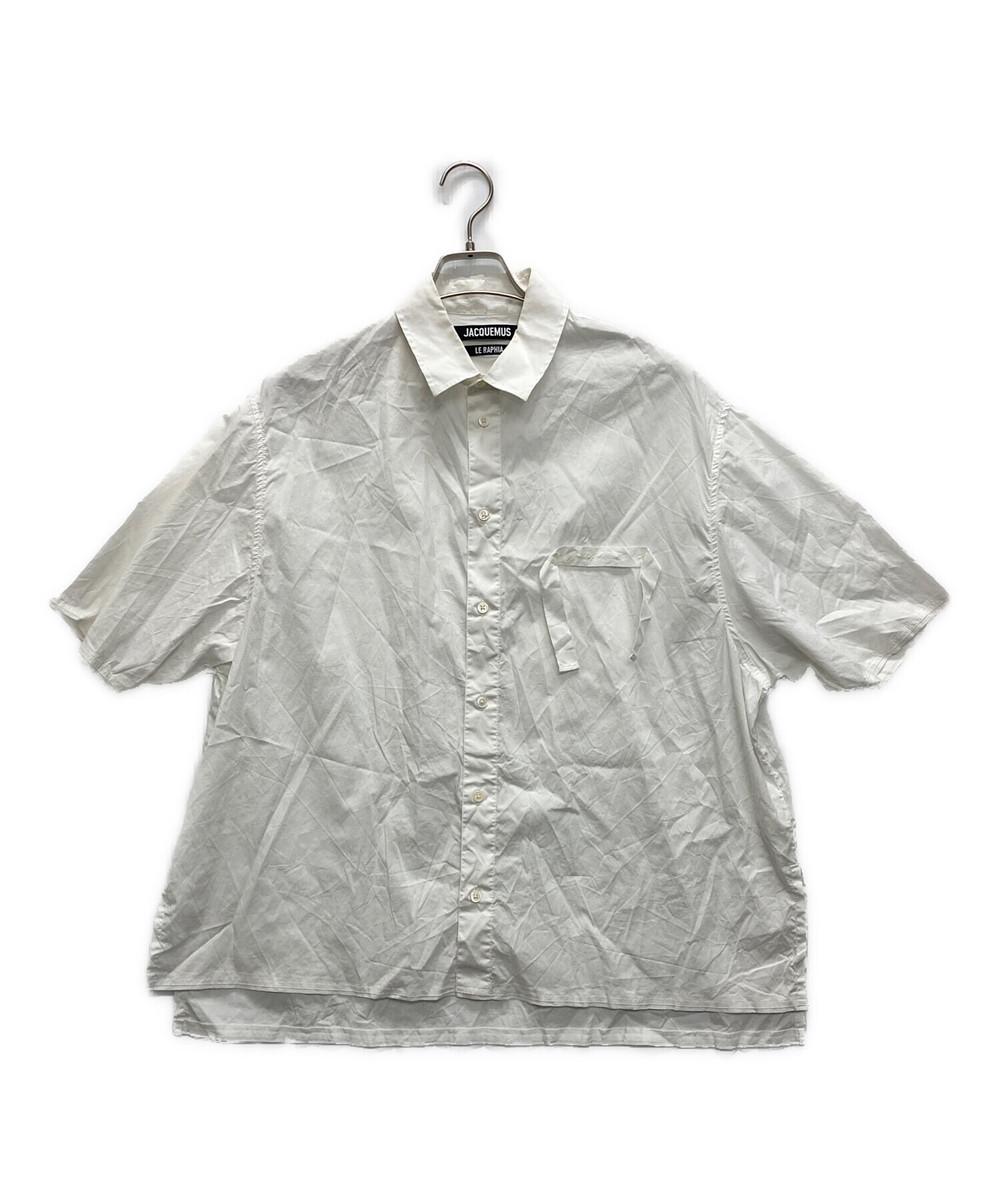 中古・古着通販】jacquemus (ジャックムス) S/Sシャツ ホワイト 中古・古着通販】jacquemus (ジャックムス) S/Sシャツ ホワイト