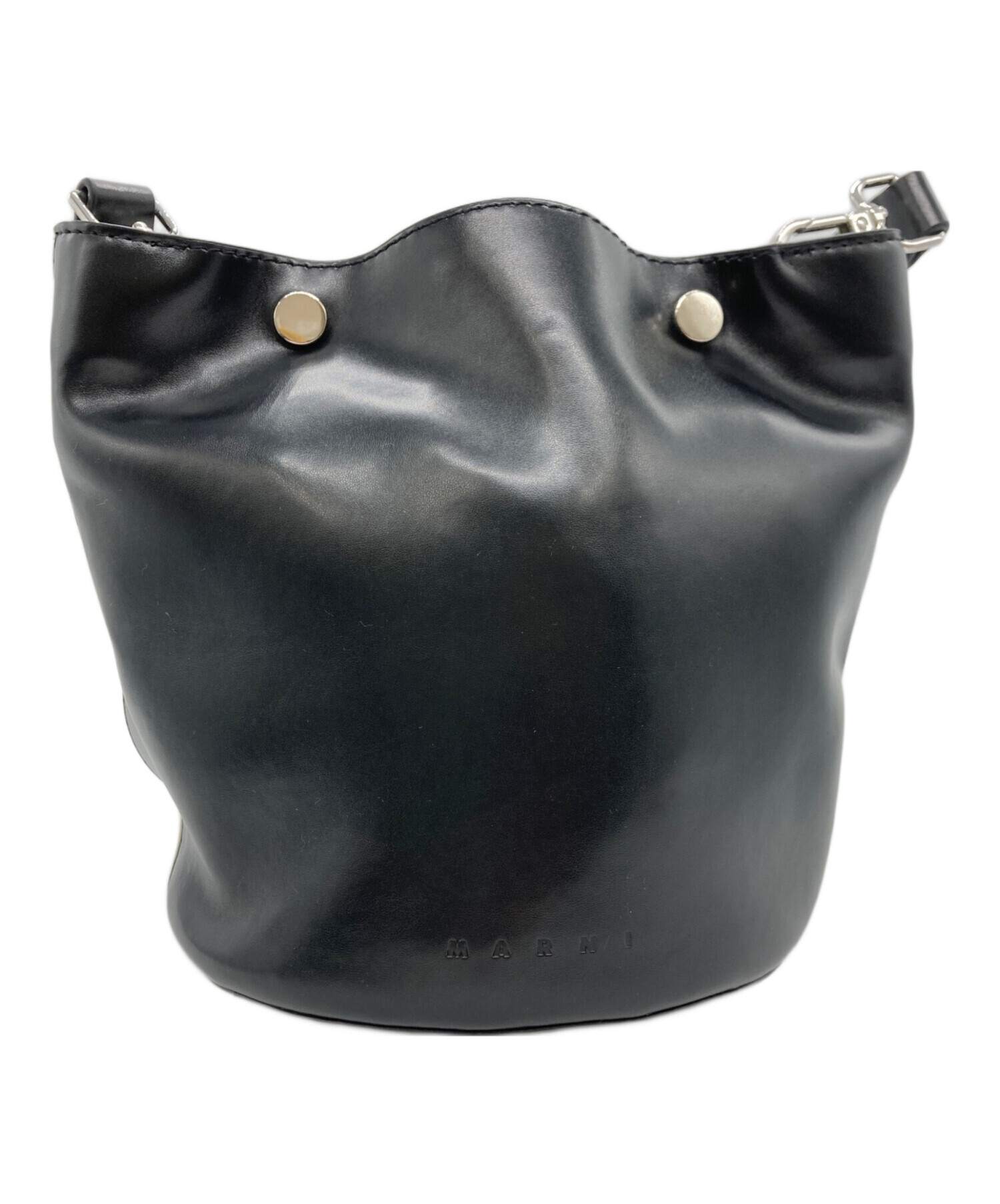 中古・古着通販】MARNI (マルニ) フェイクレザーバケットバッグ 