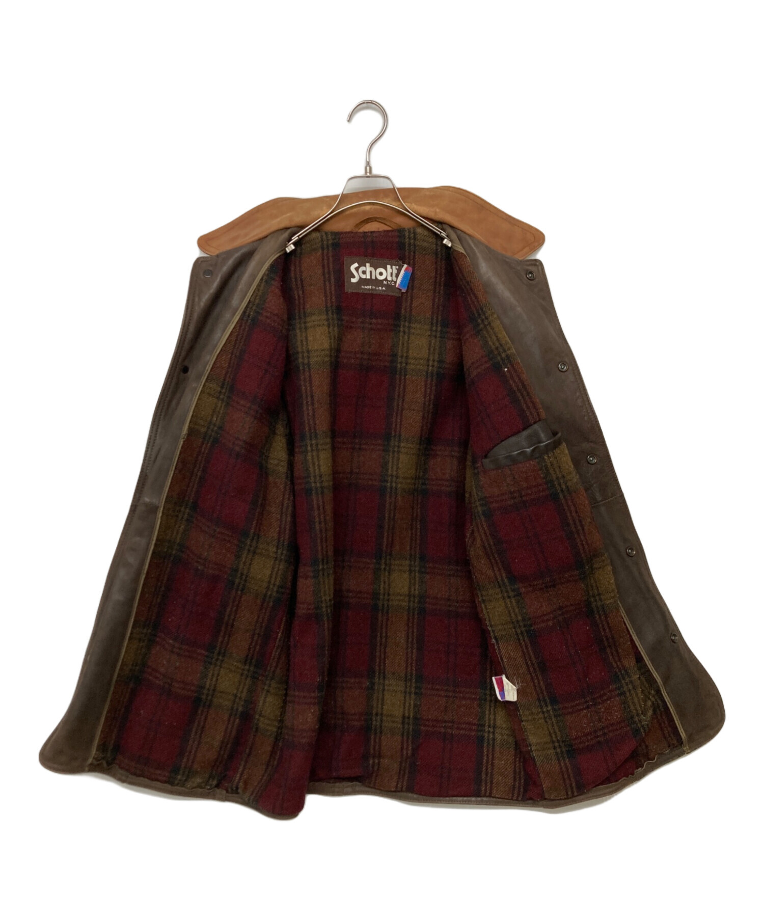 完品 80s - Schott ショット　ハンティングジャケット セットアップ SchottとLeeが初コラボ、両ブランドのエッセンスを取り入れたデニム