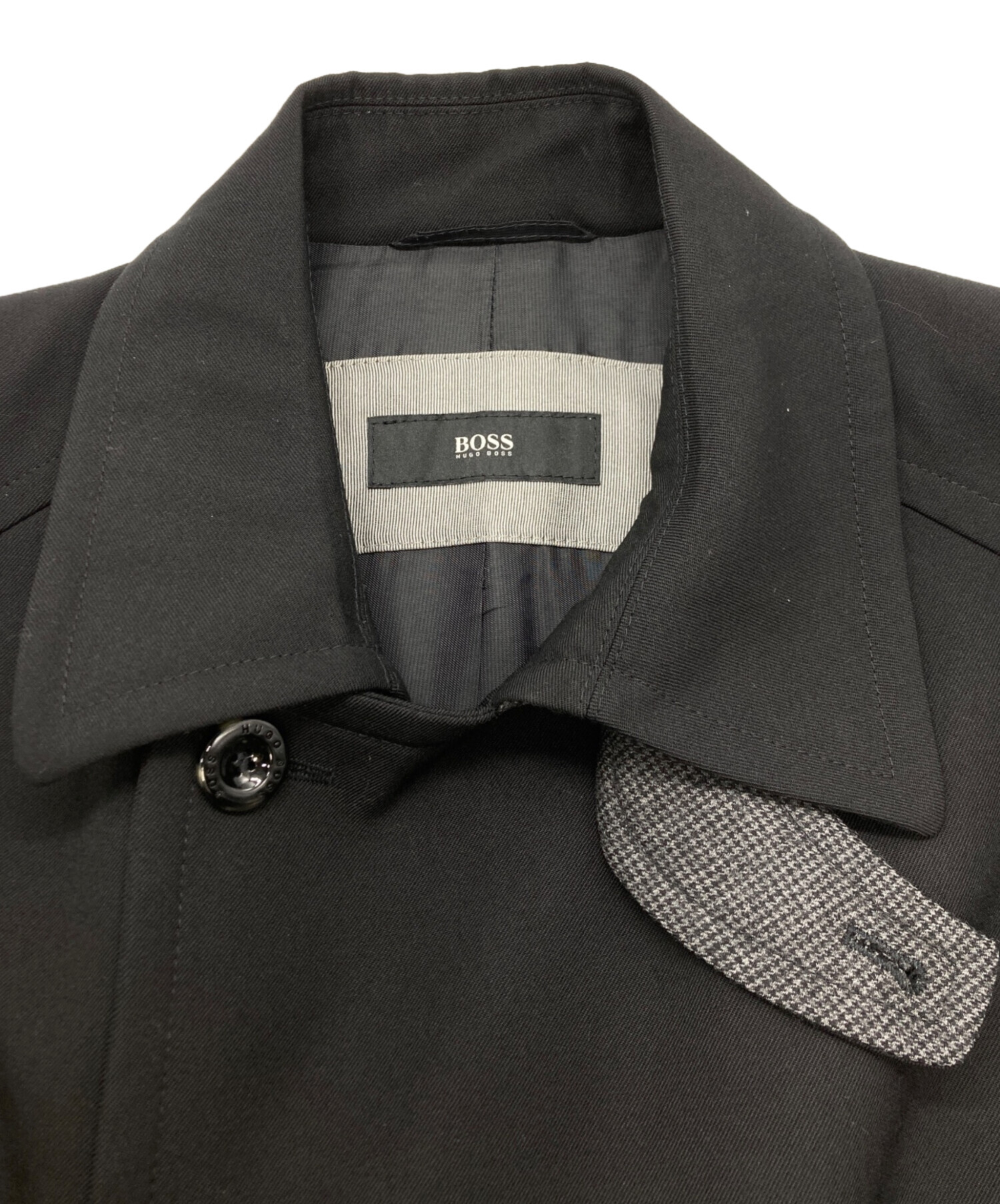 【中古】 コート BOSS ブラック 即買い❌ 中古・古着通販】BOSS HUGO BOSS (ボス ヒューゴボス