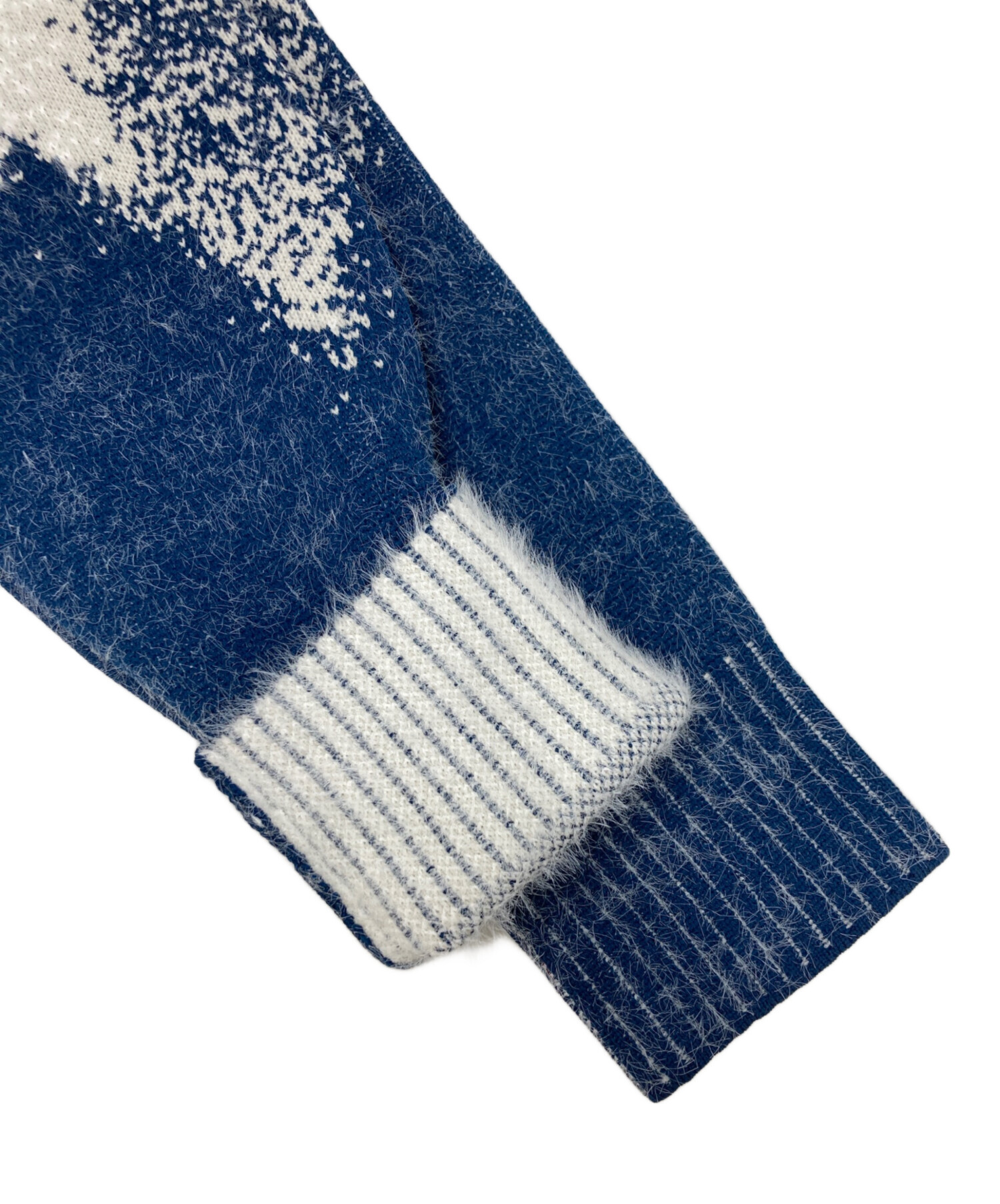 中古・古着通販】F/CE. (エフシーイー) MISTY LANDSCAPE KNIT ホワイト