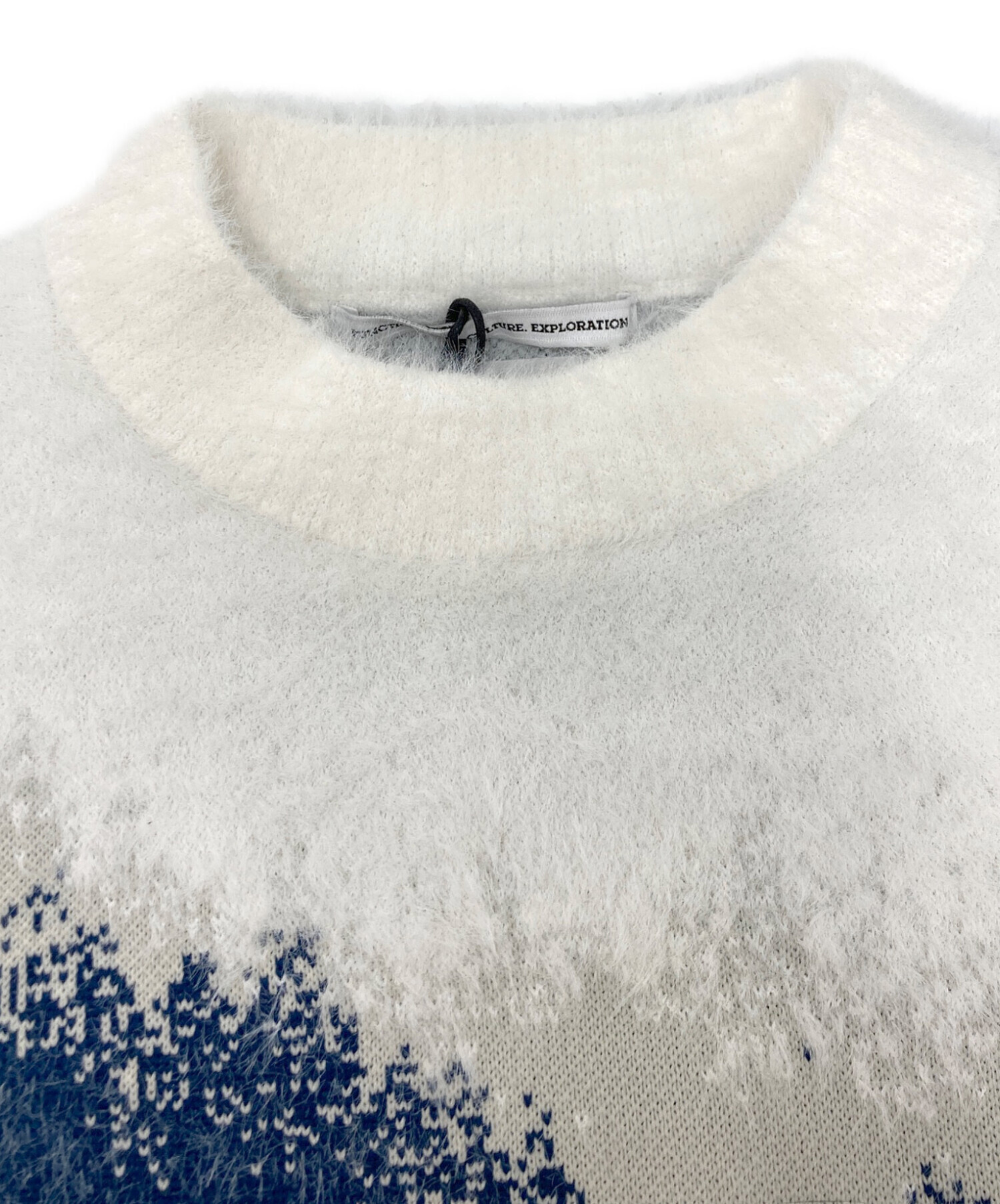 中古・古着通販】F/CE. (エフシーイー) MISTY LANDSCAPE KNIT ホワイト