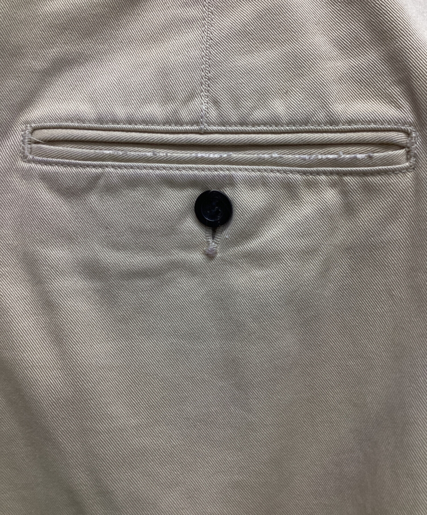中古・古着通販】ANCELLM (アンセルム) PAINT CHINO TROUSERS ベージュ 
