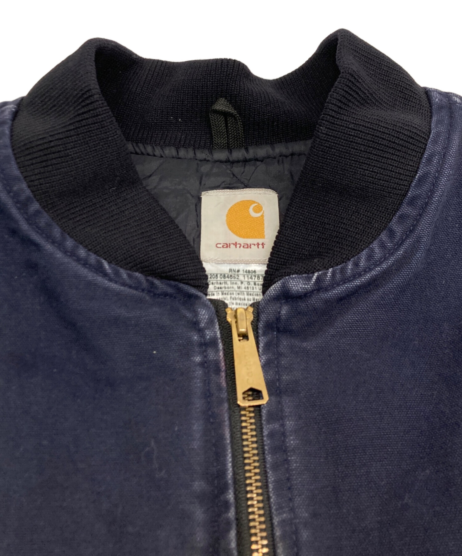 中古・古着通販】CarHartt (カーハート) ダック地ベスト ネイビー