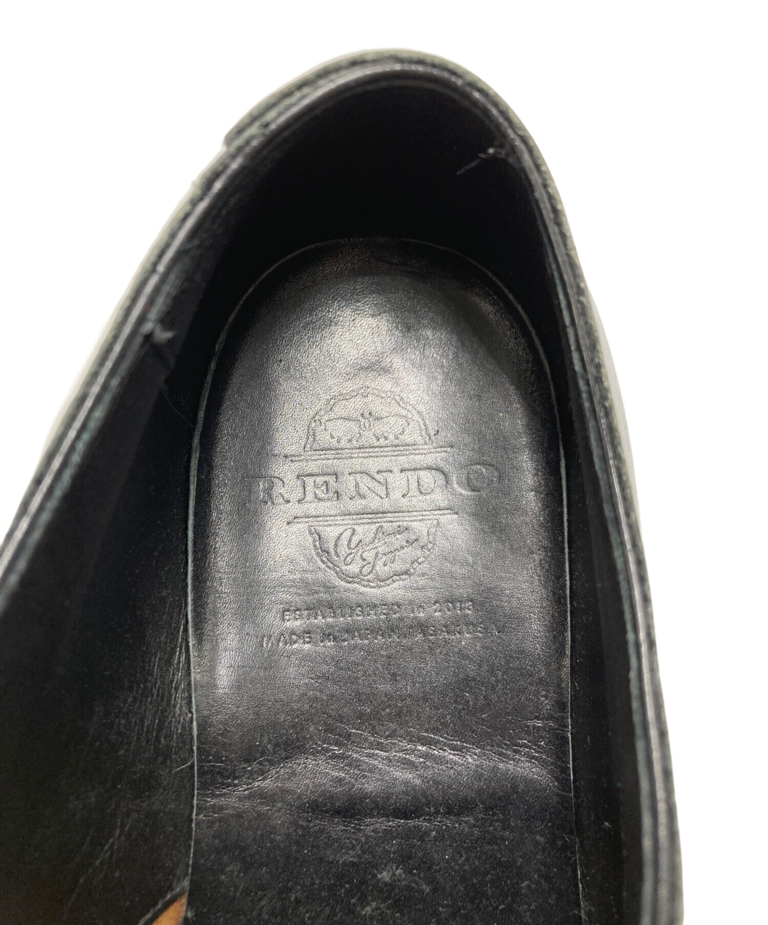 中古・古着通販】RENDO (レンド) ストレートチップシューズ ブラック