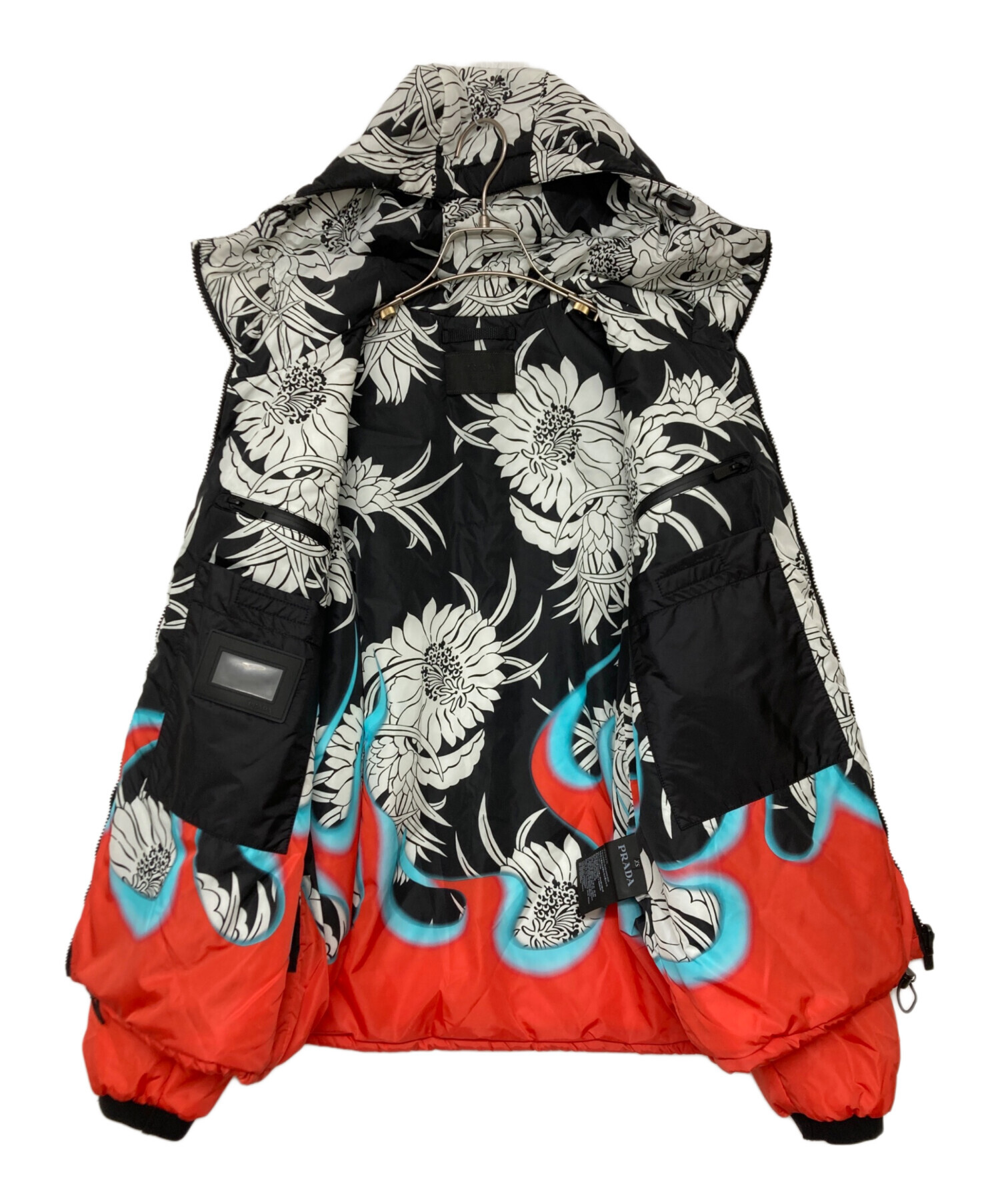中古・古着通販】PRADA (プラダ) ダリアプリント パデッド ナイロン