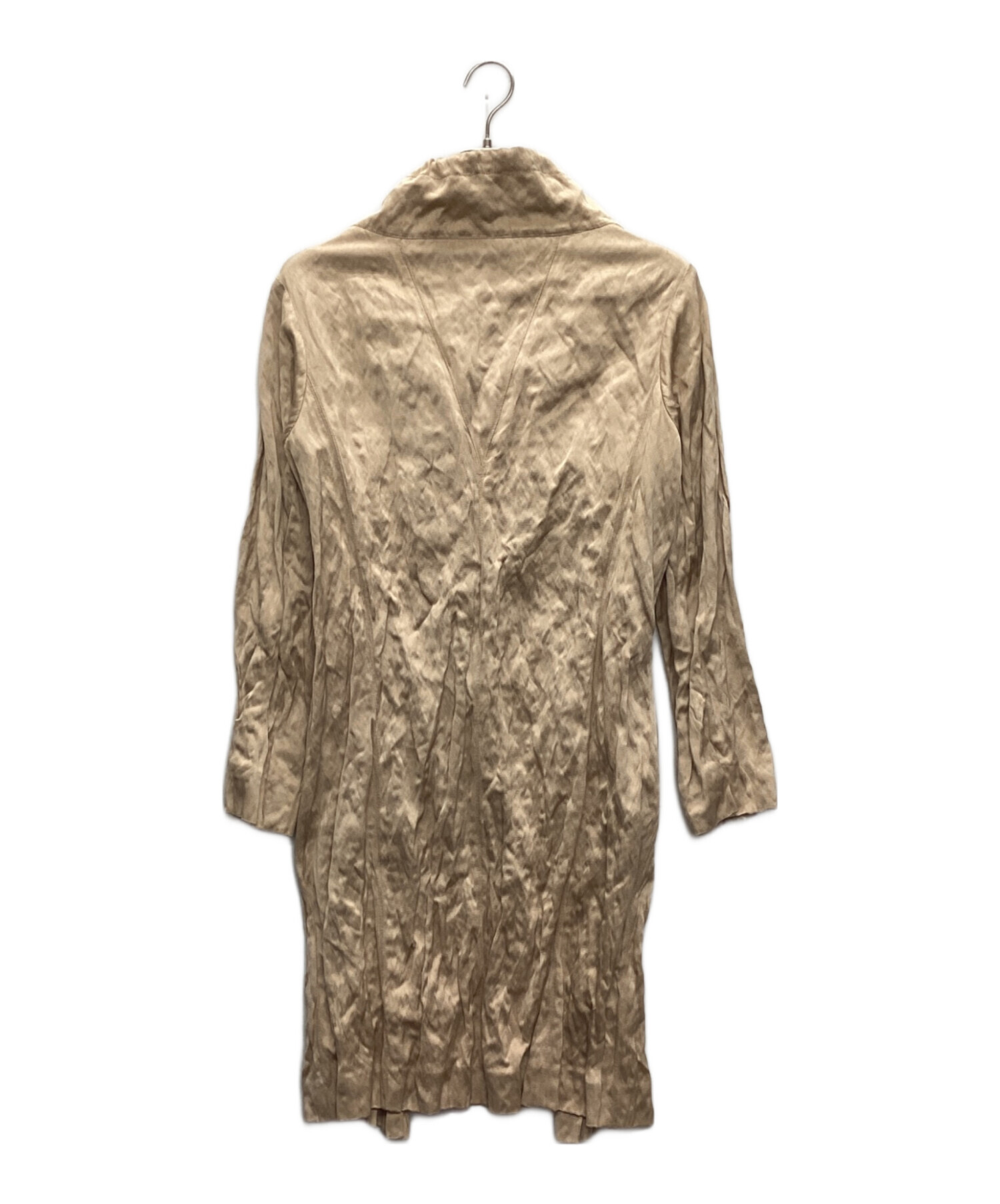 PRADA ピンクベージュ コート リボン サイズ38 PRADA ピンクベージュ コート リボン サイズ38 PRADA ピンクベージュ