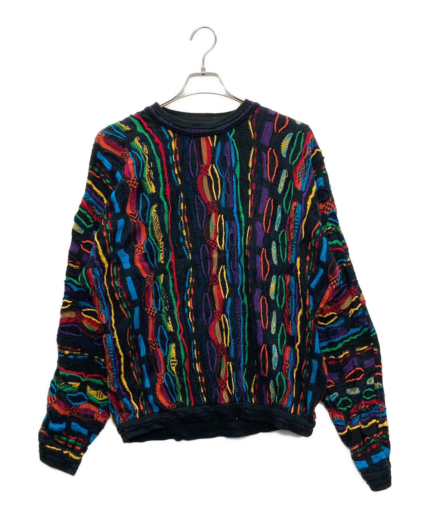 中古・古着通販】Coogi (クージー) 90's 3Dニット マルチカラー サイズ