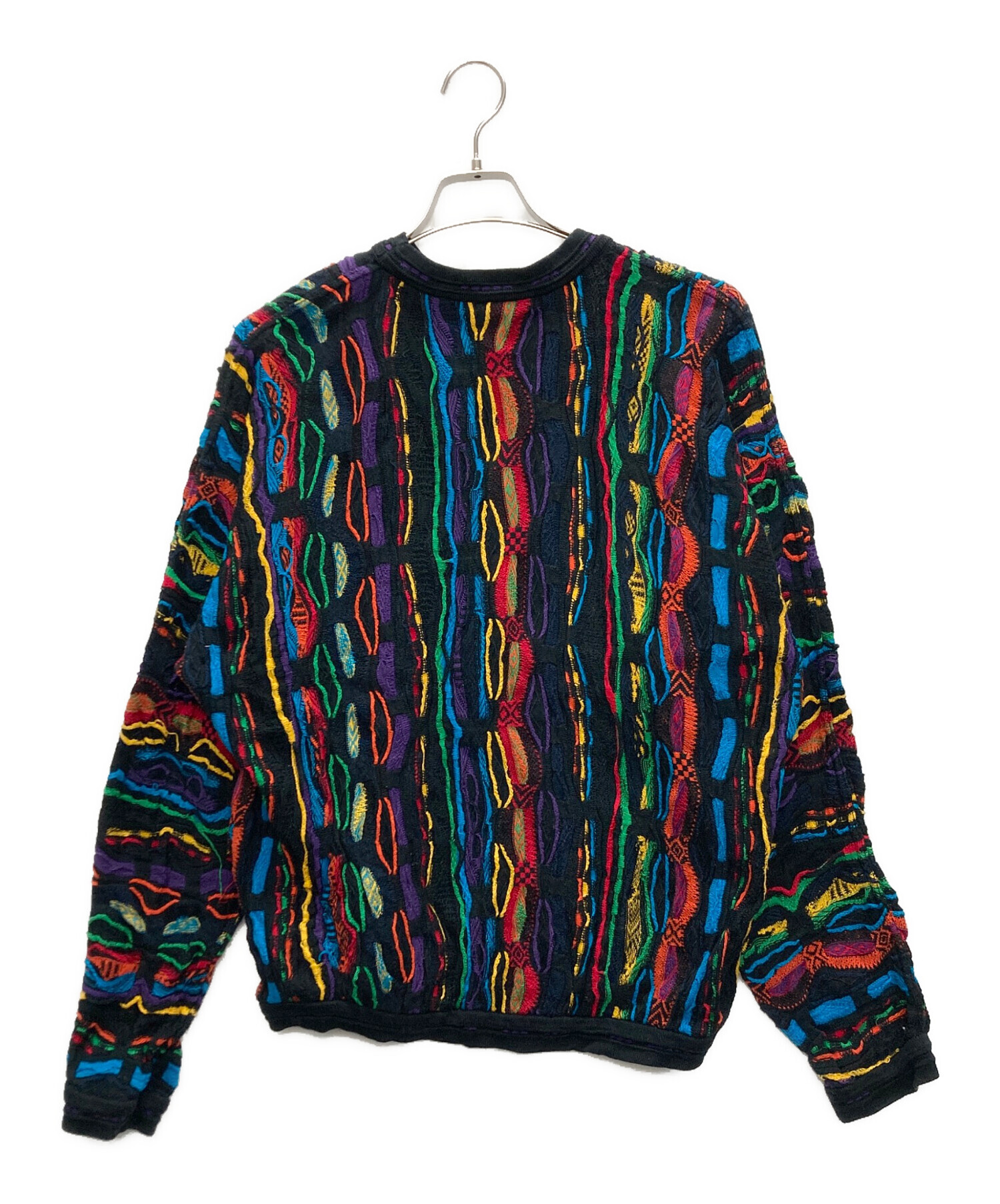 中古・古着通販】Coogi (クージー) 90's 3Dニット マルチカラー サイズ