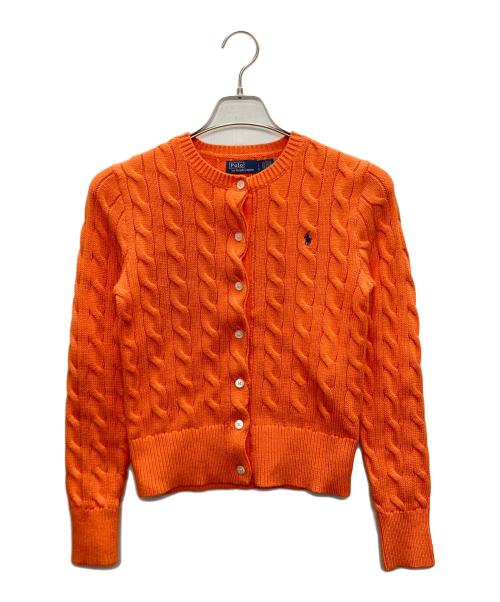 RALPH LAUREN ラルフローレン シルクアンサンブルニット サイズ:XS S カーディガン＆キャミソール   絹100％ オレンジ レディース / 240002232388 大人気☆カラバリ豊富☆ポロラルフローレン ニット カーディガン (POLO