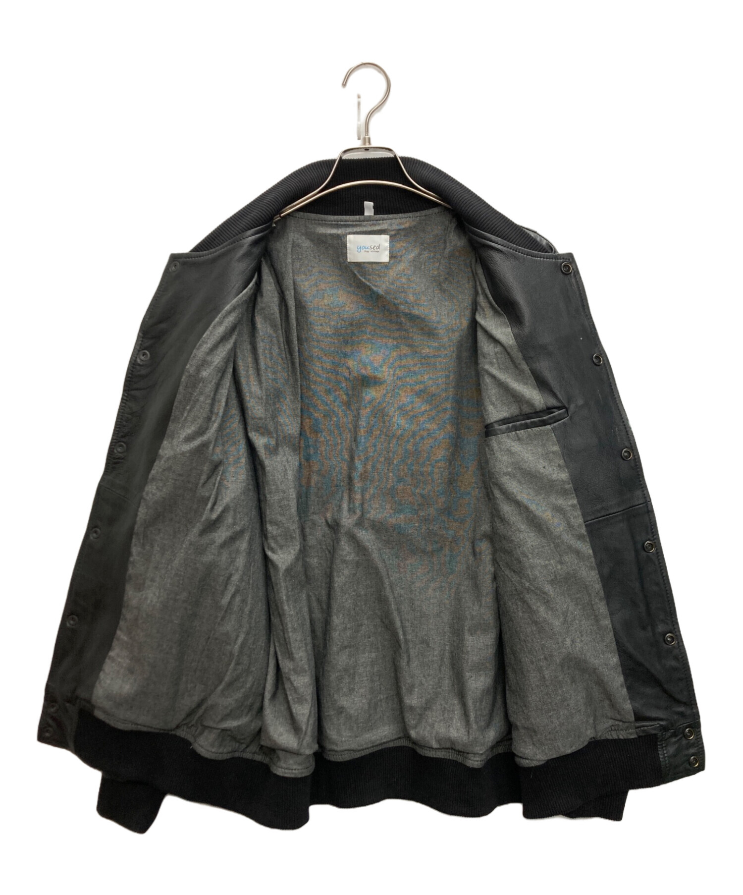 中古・古着通販】yoused (ユーズド) レザージャケット ブラック サイズ