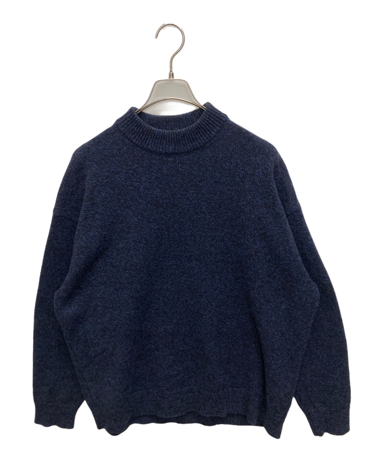中古・古着通販】ATON (エイトン) WOOL MOULINE MOCKNECK SWEATER 