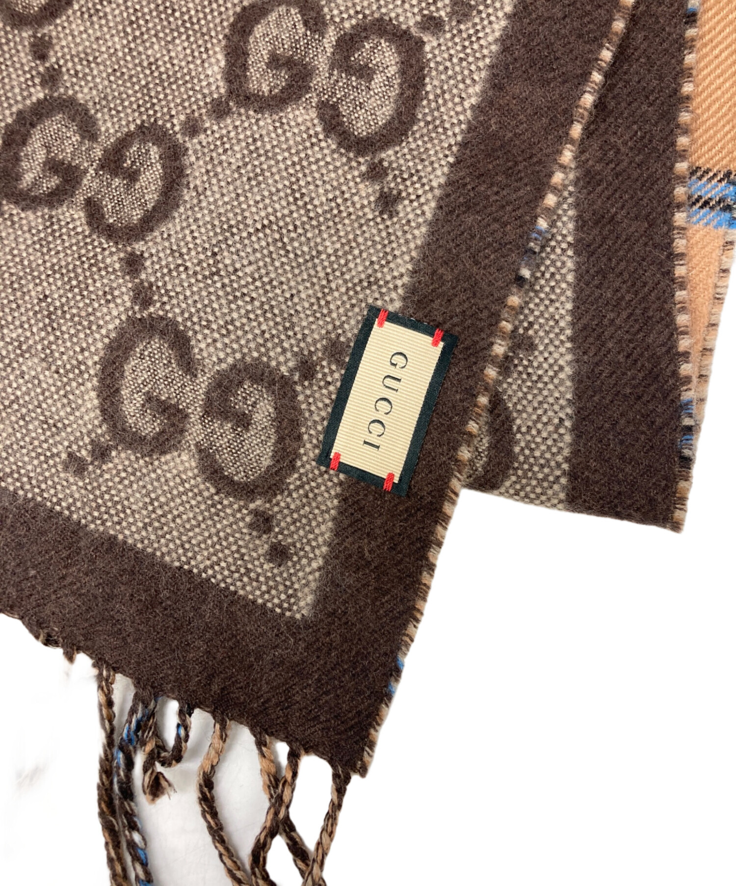 中古・古着通販】GUCCI (グッチ) GGタータンチェックウールジャカード