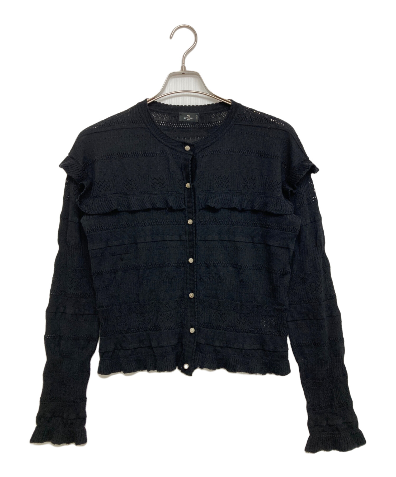 ETRO - ETRO エトロ カーディガン M 紺 古着中古送料無料 