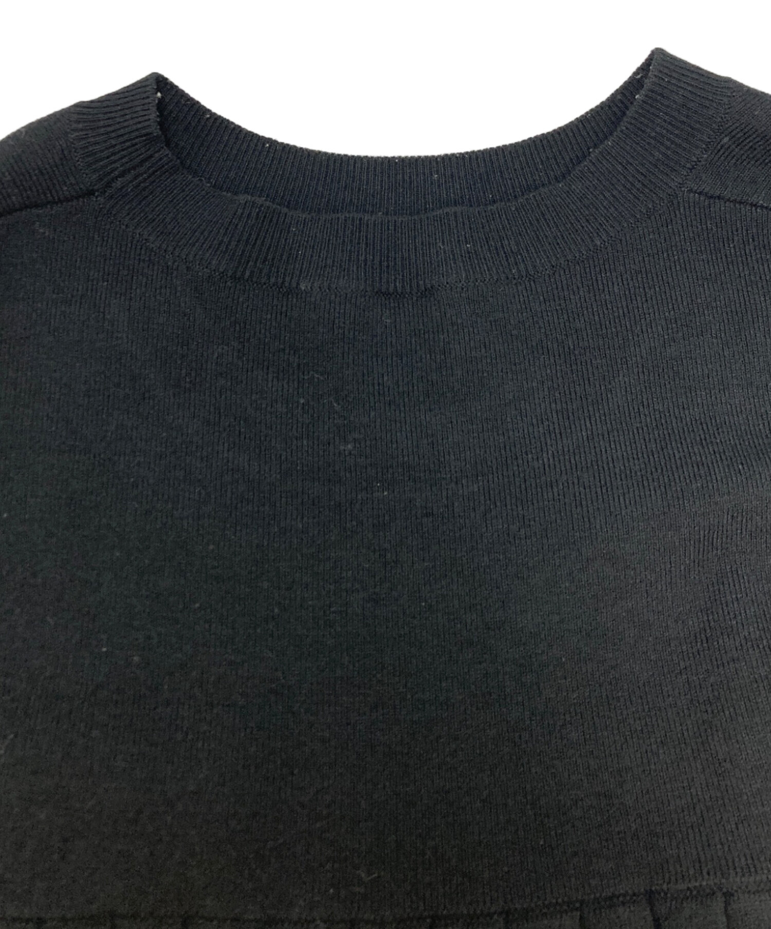 中古・古着通販】ADORE (アドーア) バックプリーツニット ブラック 
