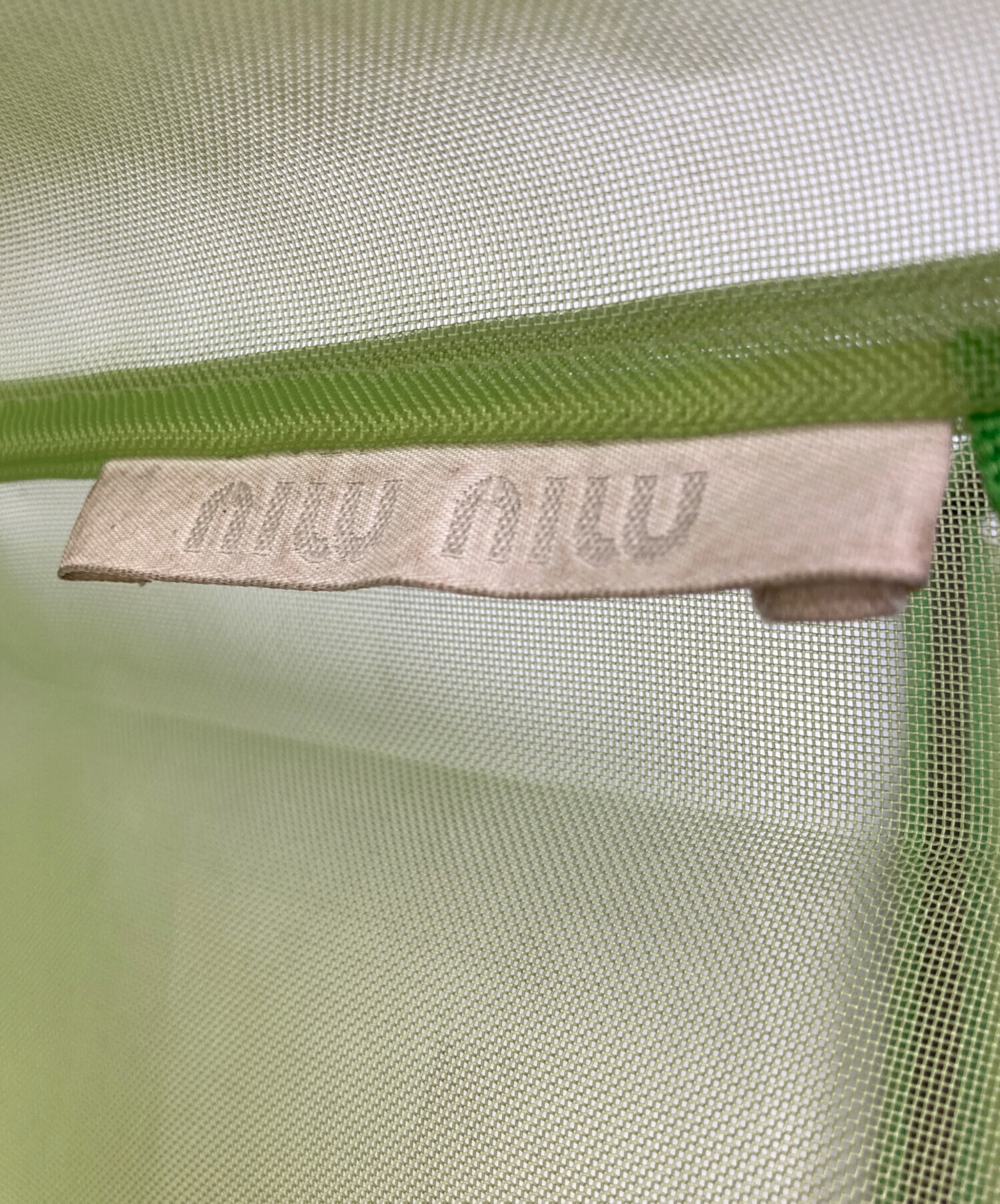 中古・古着通販】MIU MIU (ミュウミュウ) ポーチ付きメッシュトート 