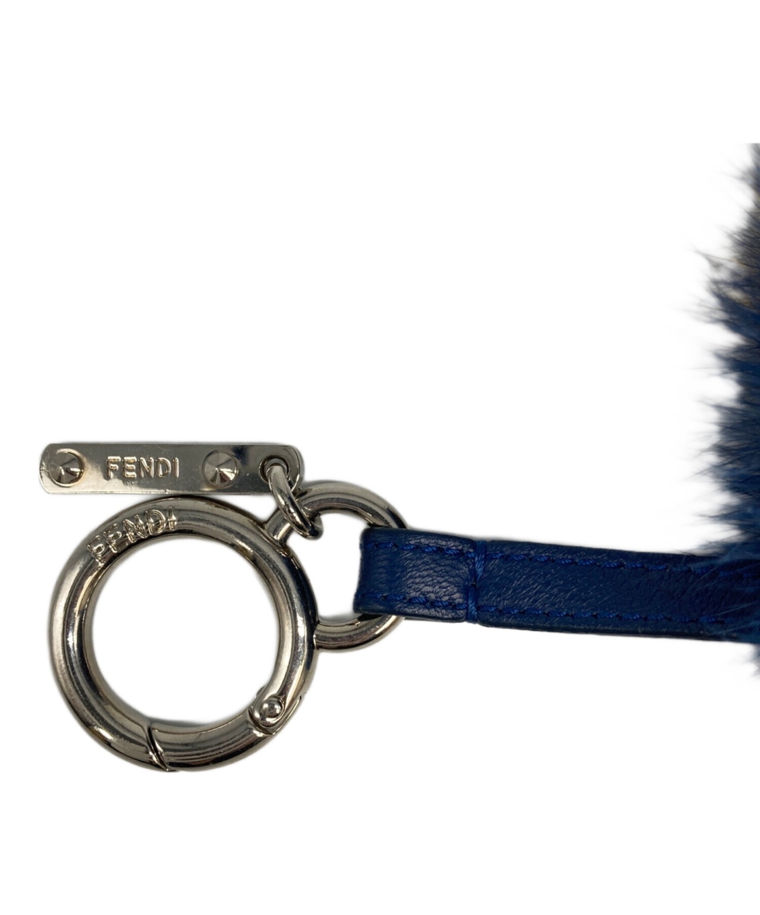 中古・古着通販】FENDI (フェンディ) ポンポンチャーム ブルー
