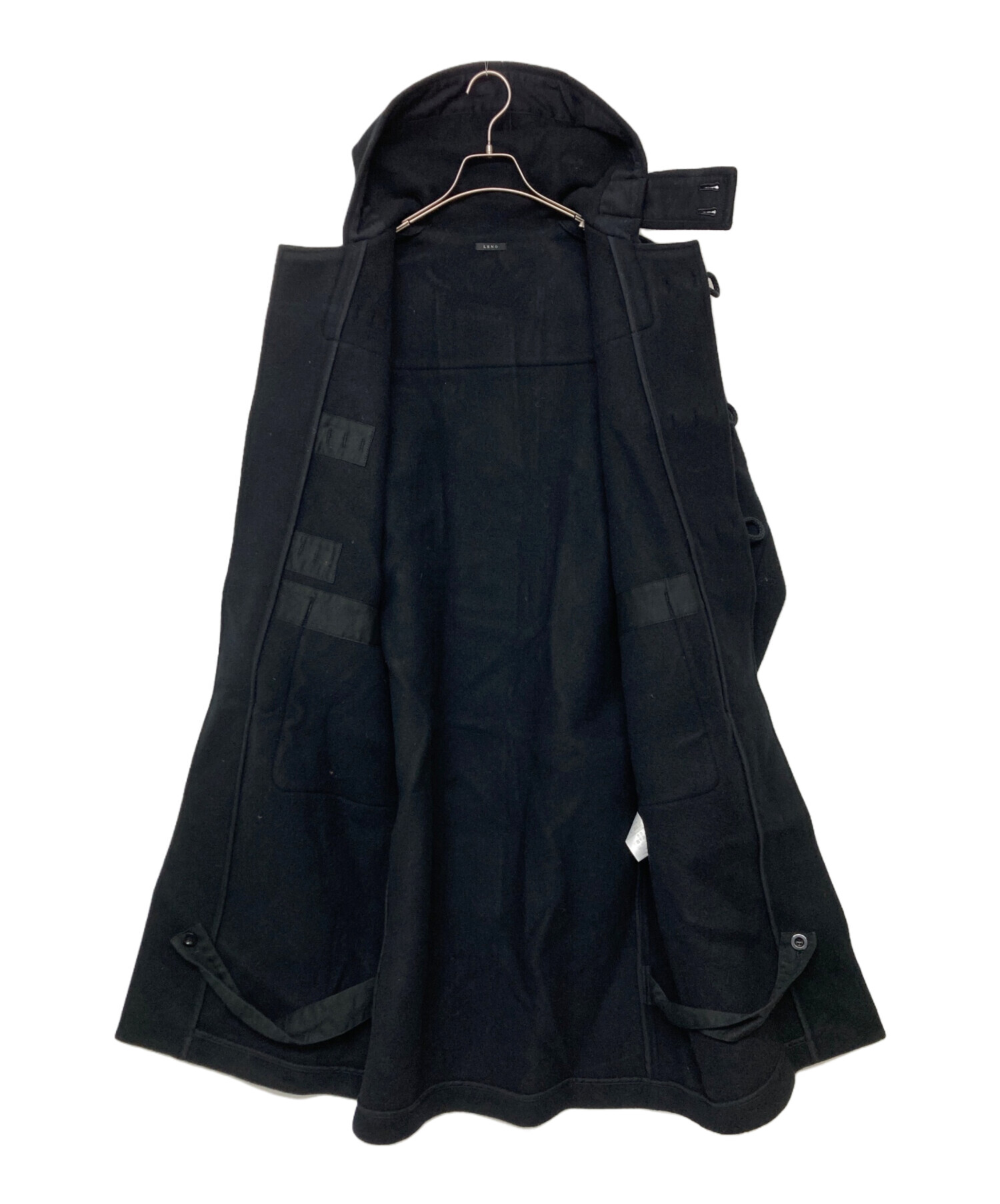 中古・古着通販】LENO (リノ) ウールカシミヤダッフルコート ブラック