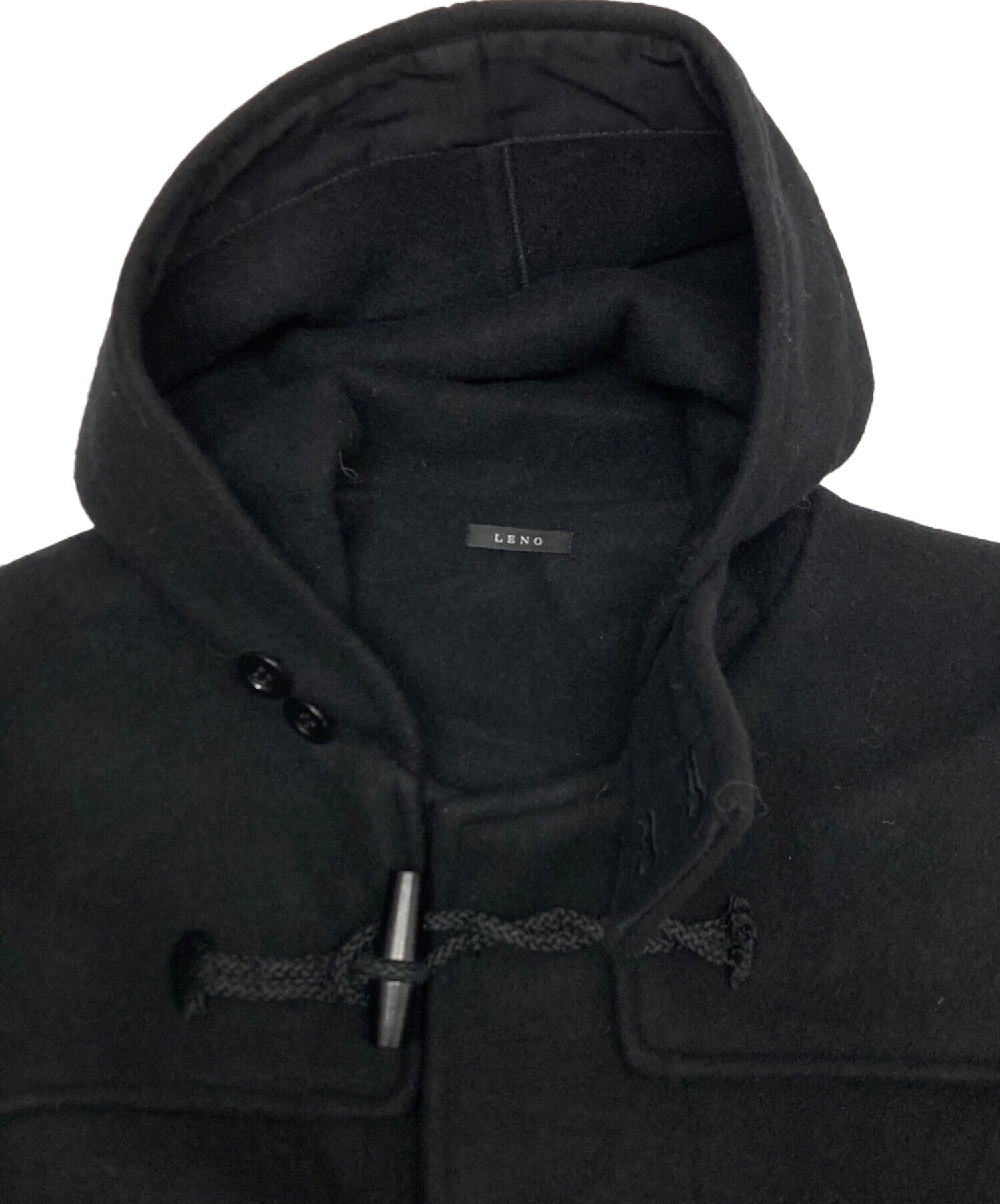 中古・古着通販】LENO (リノ) ウールカシミヤダッフルコート ブラック