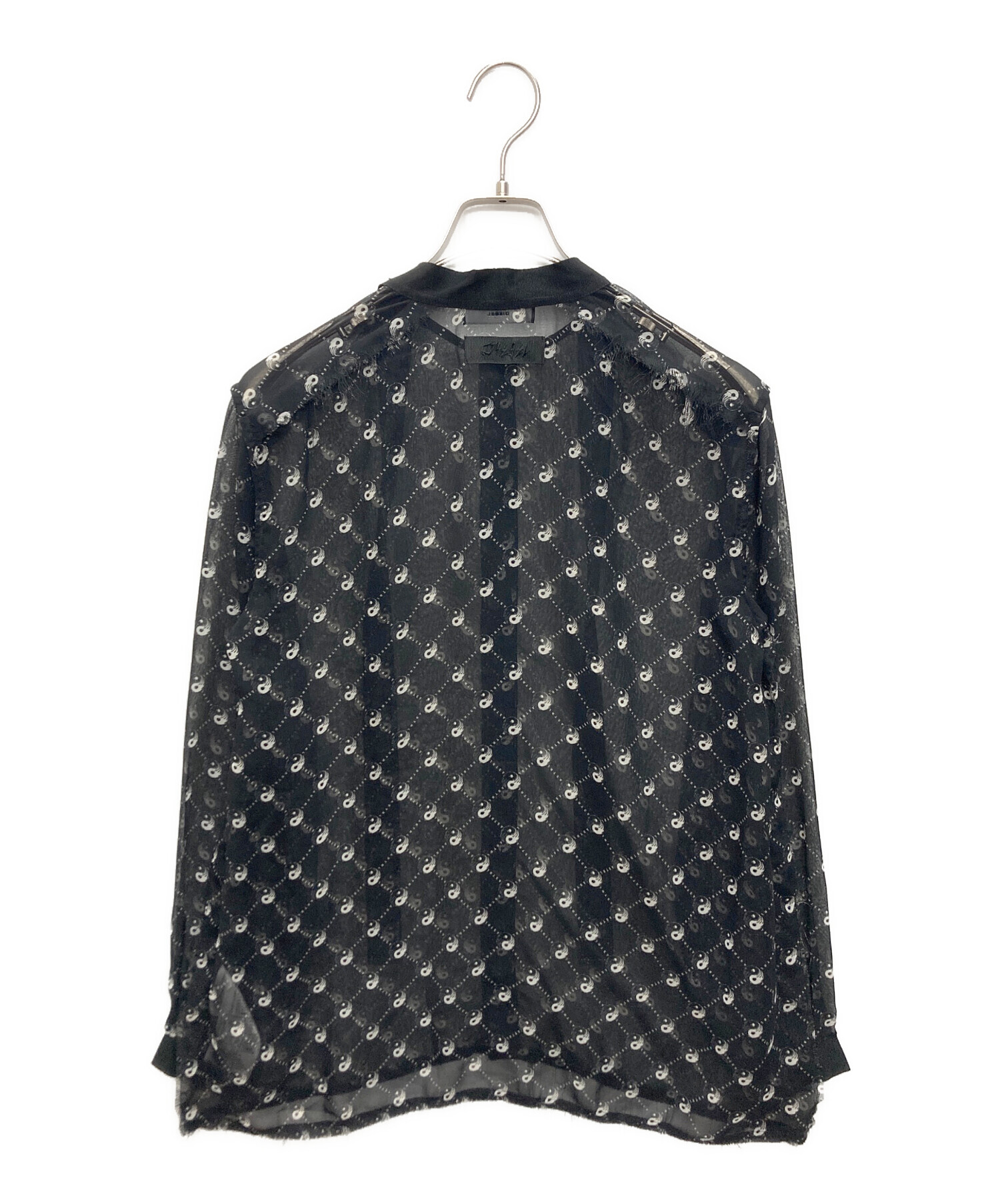 中古・古着通販】DIESEL (ディーゼル) 総柄シアーブラウス ブラック 