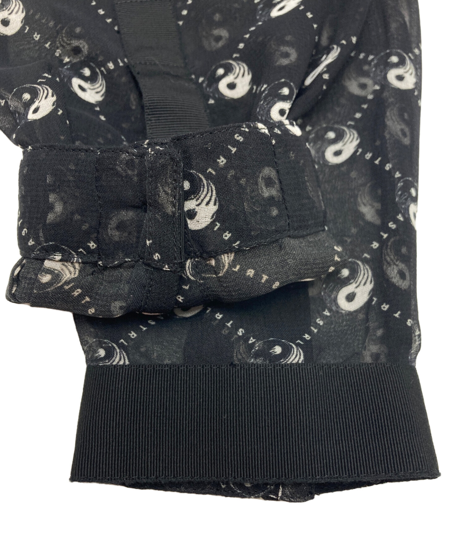 中古・古着通販】DIESEL (ディーゼル) 総柄シアーブラウス ブラック 