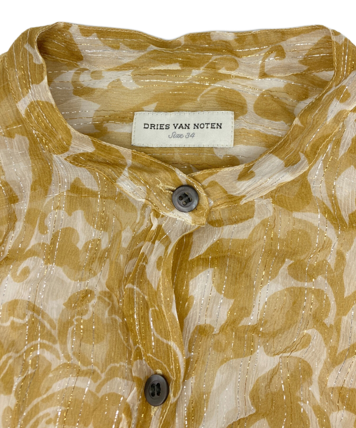 中古・古着通販】DRIES VAN NOTEN (ドリスヴァンノッテン) 総柄シルク  