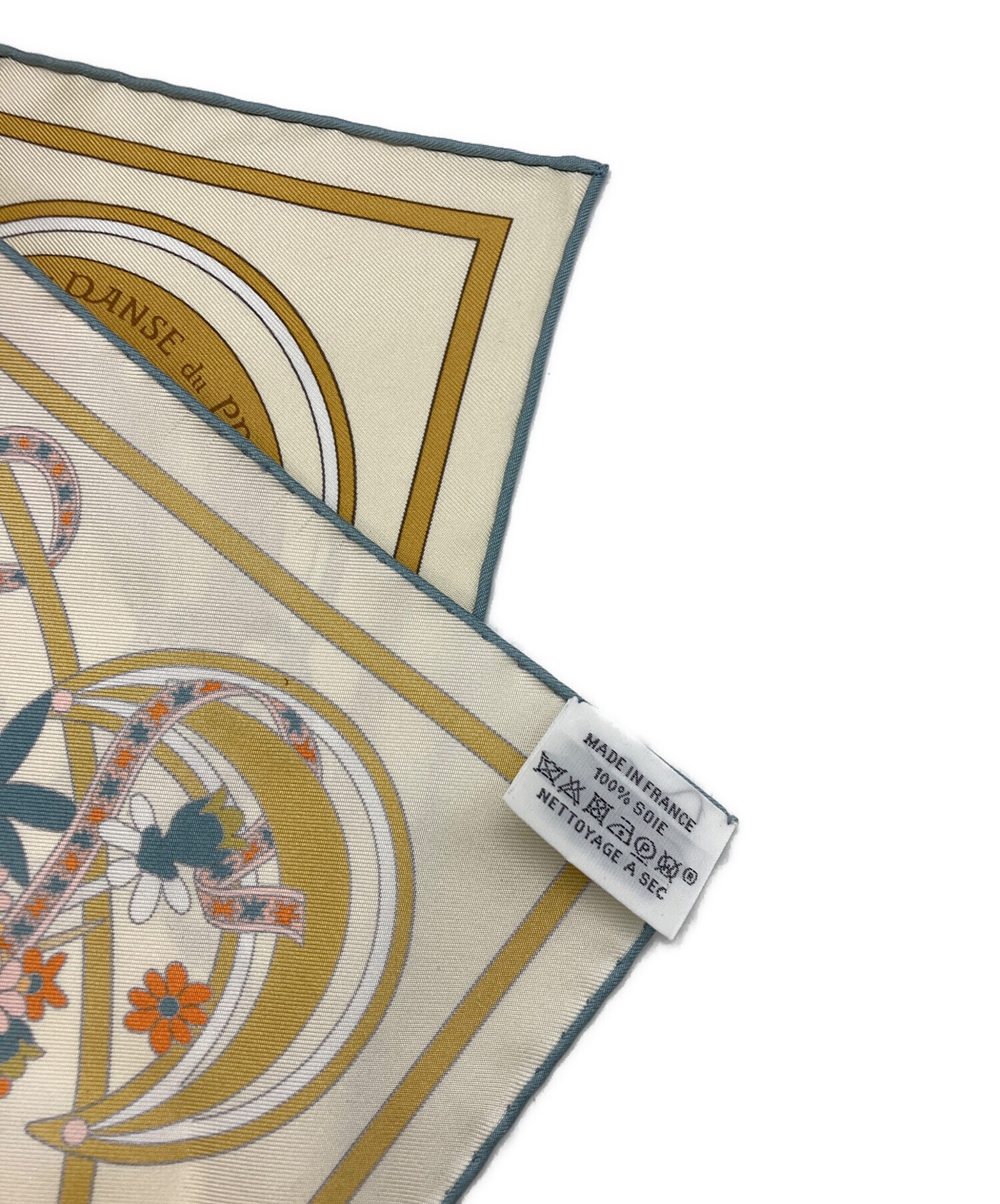 中古・古着通販】HERMES (エルメス) ガヴロッシュ45 ベージュ×オレンジ