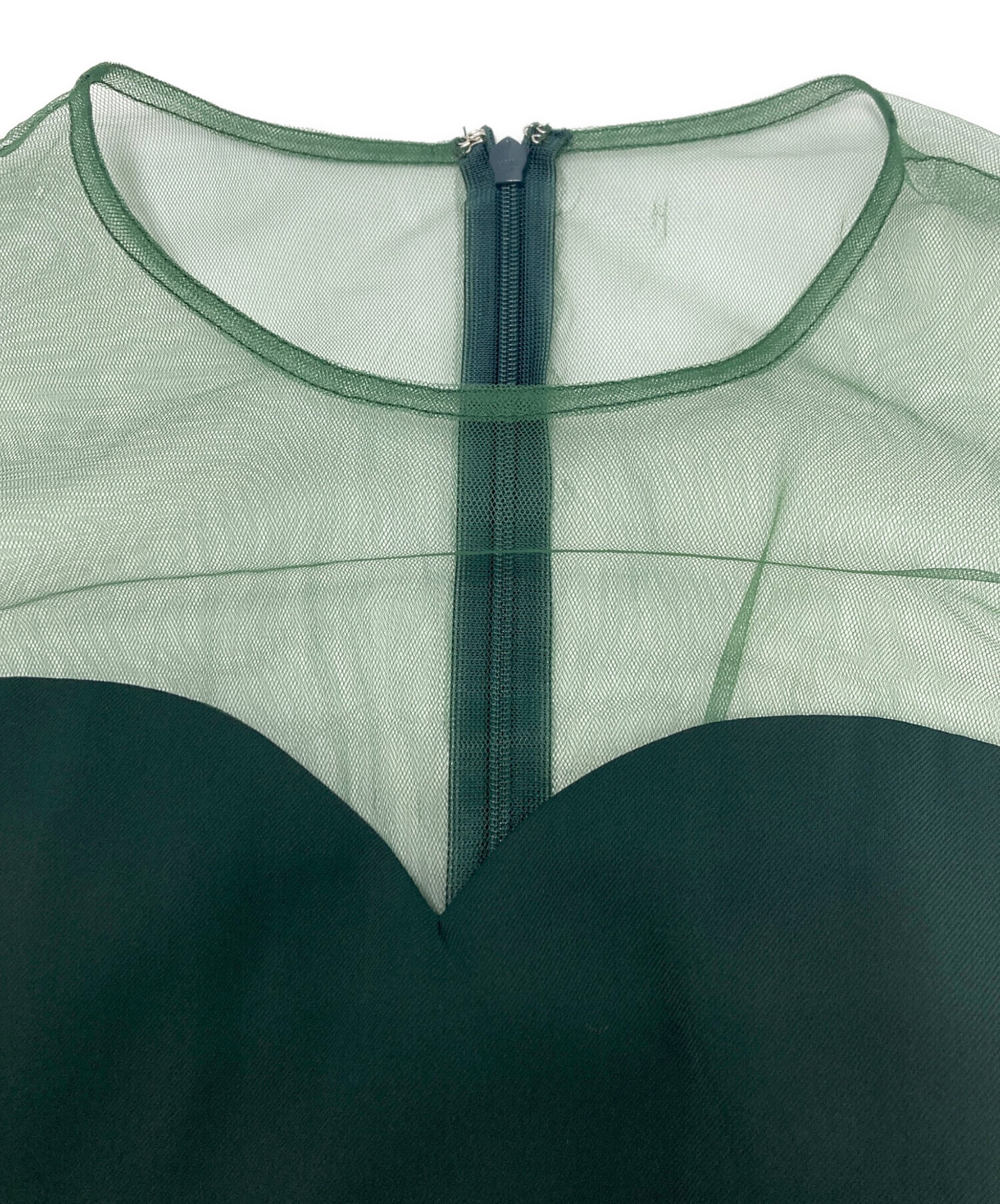 中古・古着通販】Ameri (アメリ) SOPHISTICATED PEPLUM DRESS グリーン