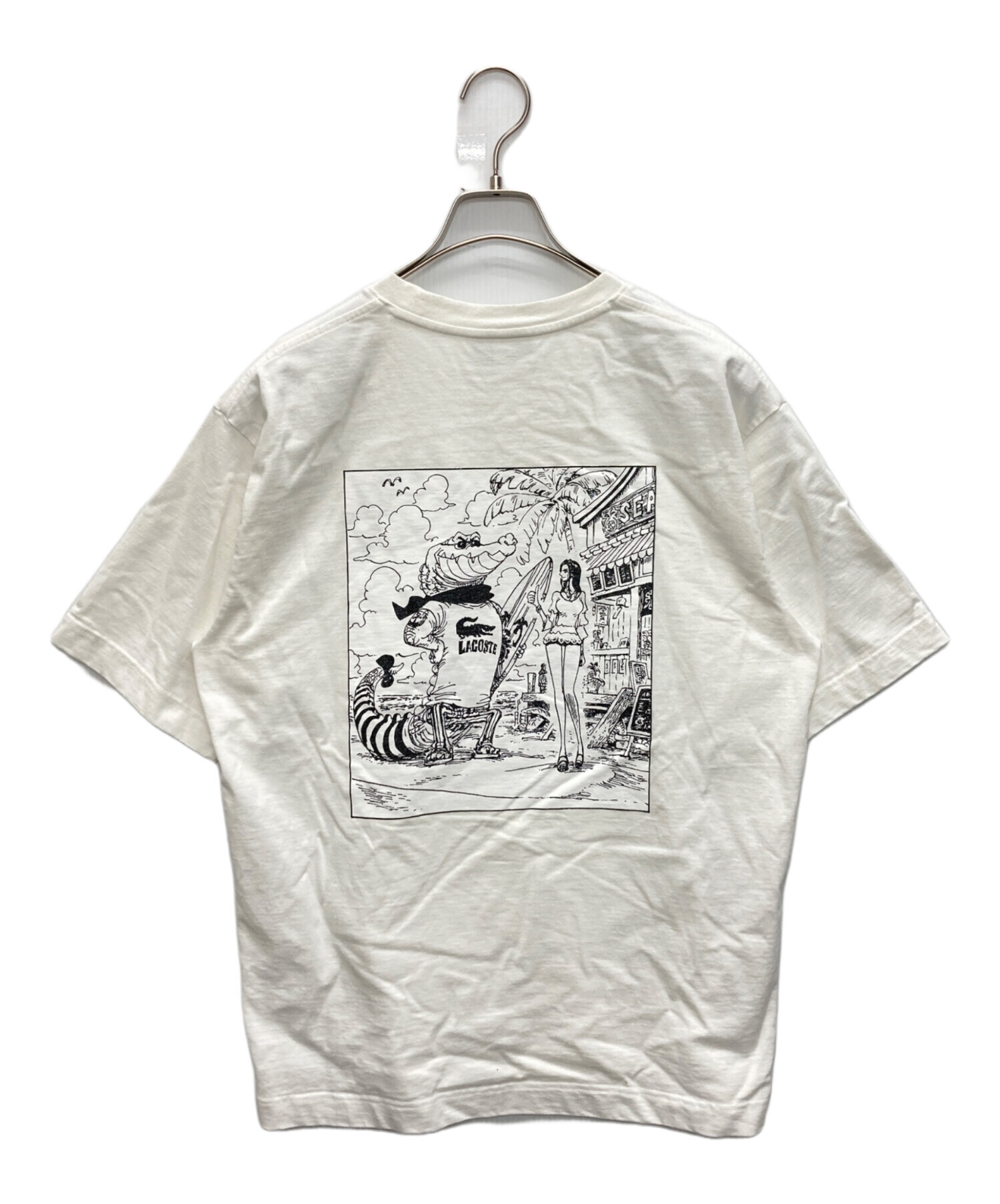 Lacoste ラコステ ワンピース 扉絵バックプリント Tシャツ L 【公式通販】