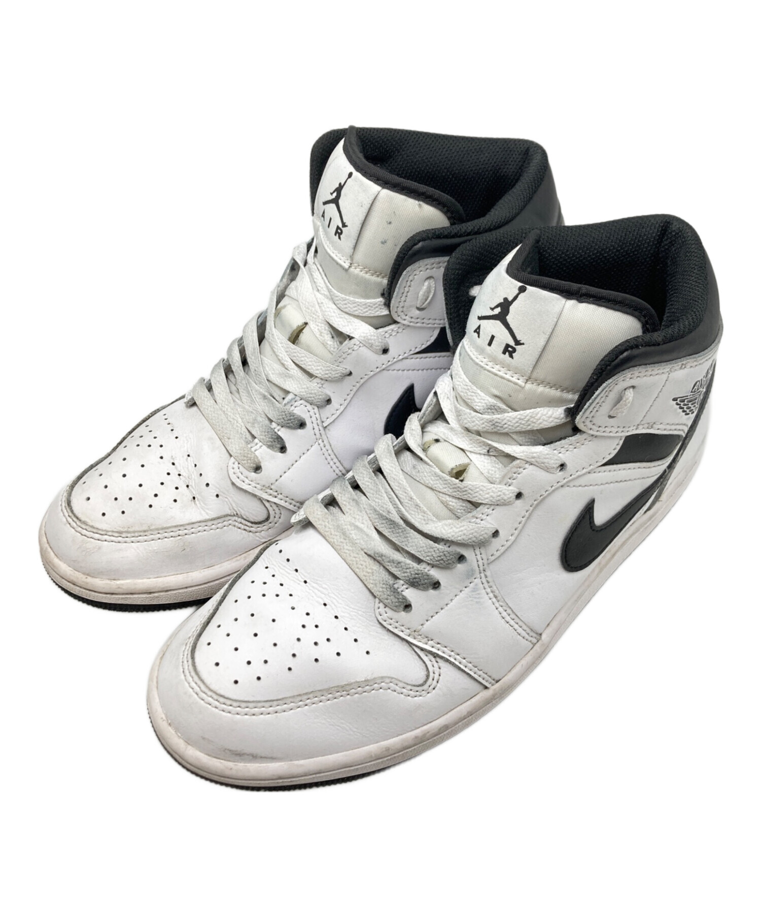 中古・古着通販】NIKE (ナイキ) NIKE Air Jordan 1 Mid White Black 