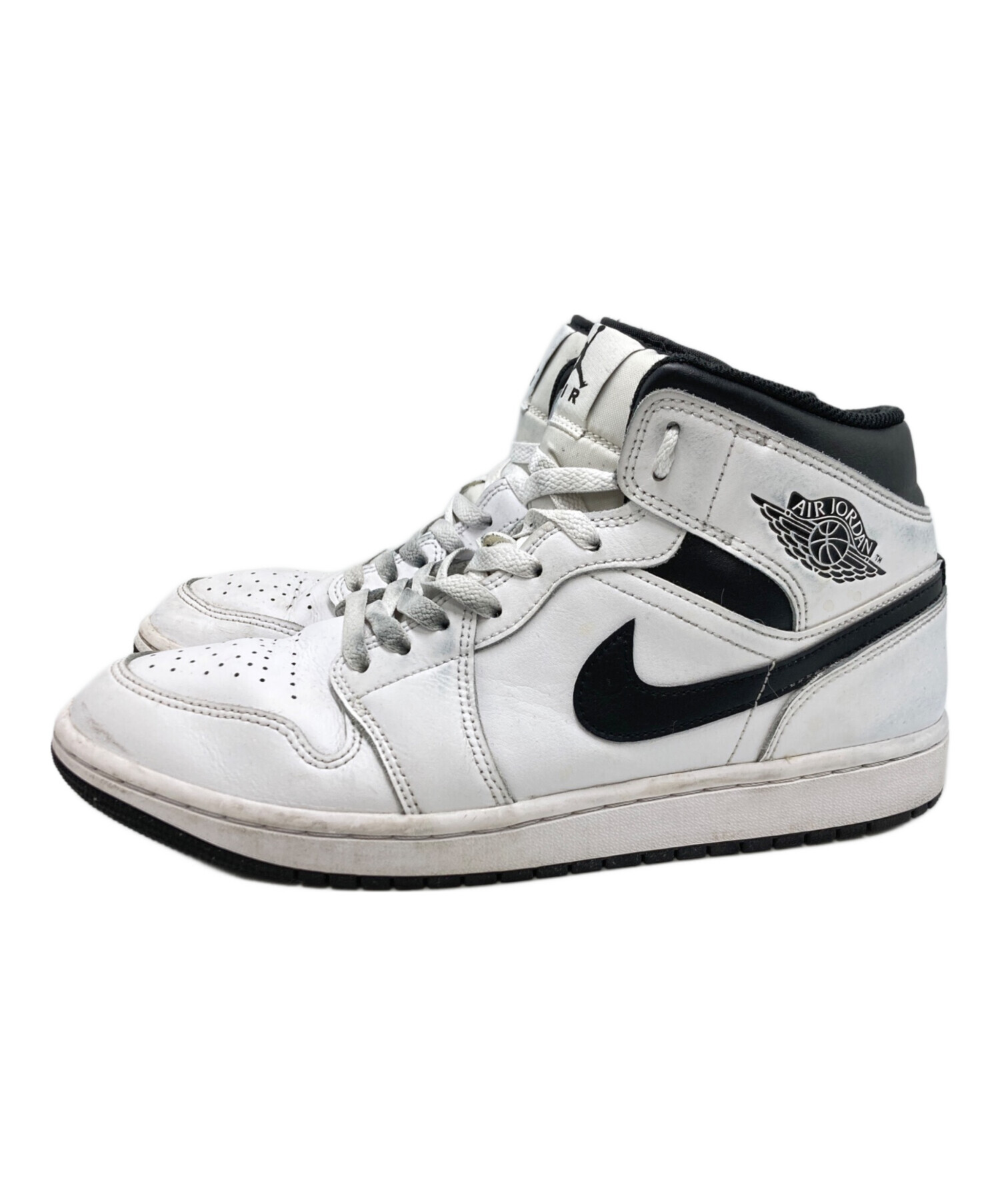 中古・古着通販】NIKE (ナイキ) NIKE Air Jordan 1 Mid White Black 