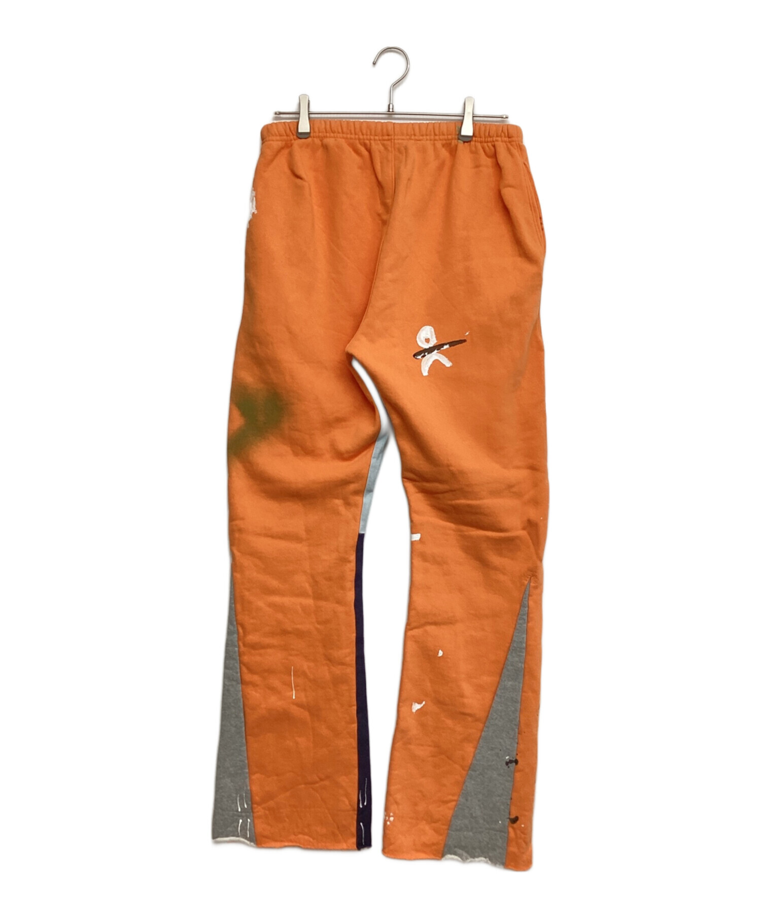 GALLERY DEPT. ギャラリーデプト GD LOGO PAINTED FLARE SWEAT PANTS ペイント加工 フレアスウェットパンツ オレンジ 中古・古着通販】GALLERY DEPT (ギャラリー デプト) GD LOGO PAINTED