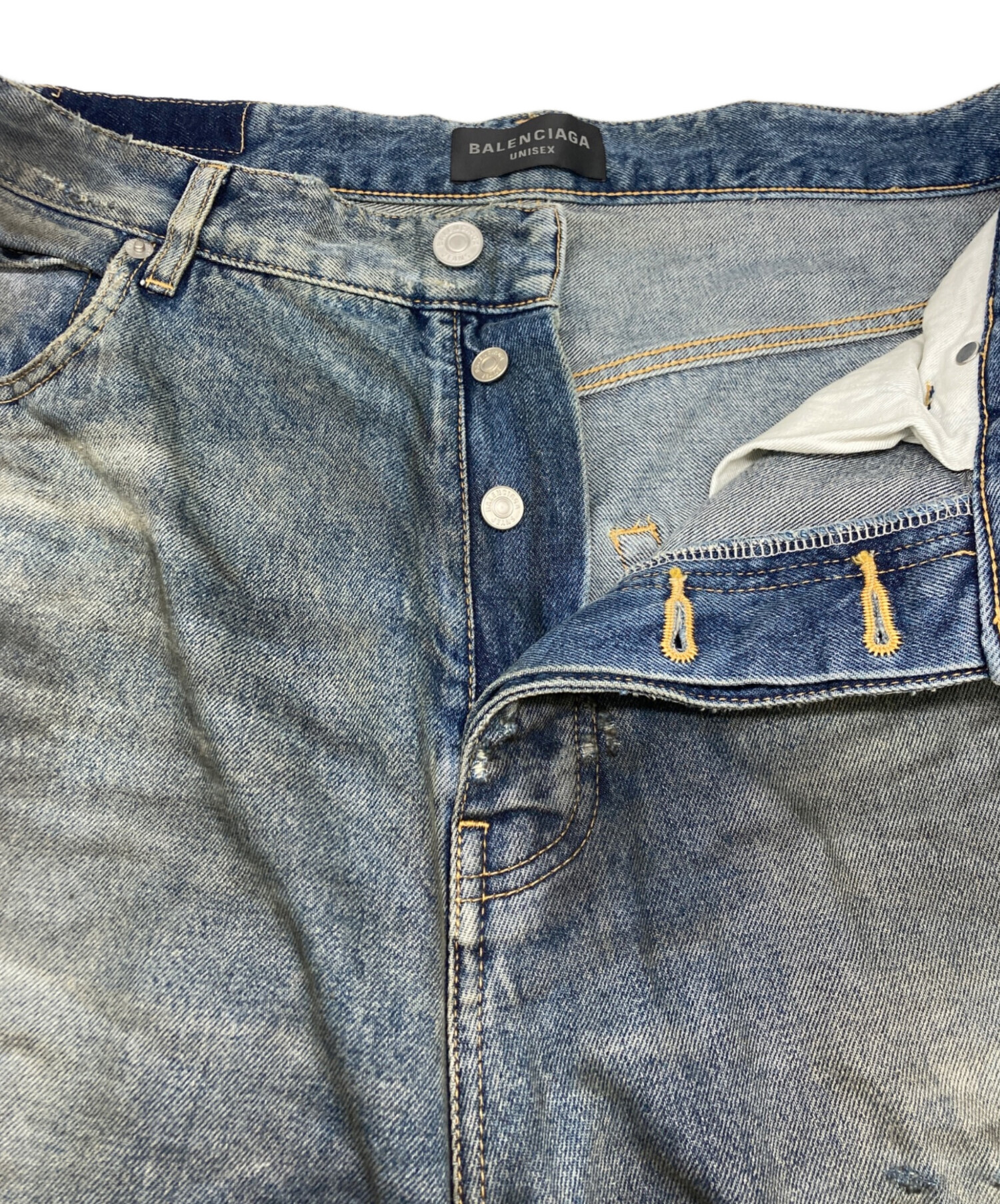 中古・古着通販】BALENCIAGA (バレンシアガ) Baggy パンツ インディゴ