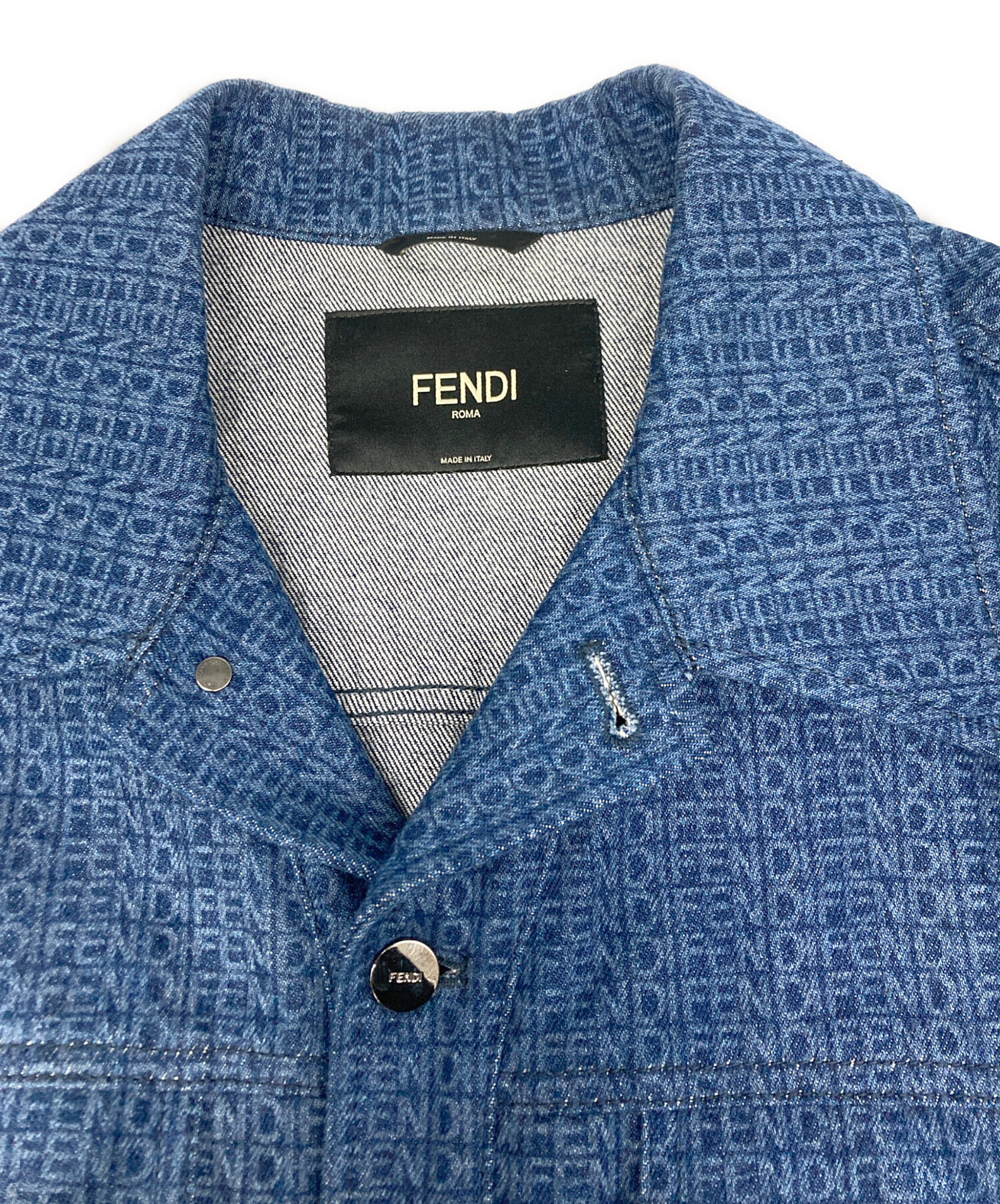 中古・古着通販】FENDI (フェンディ) リピートロゴデニムトラッカー