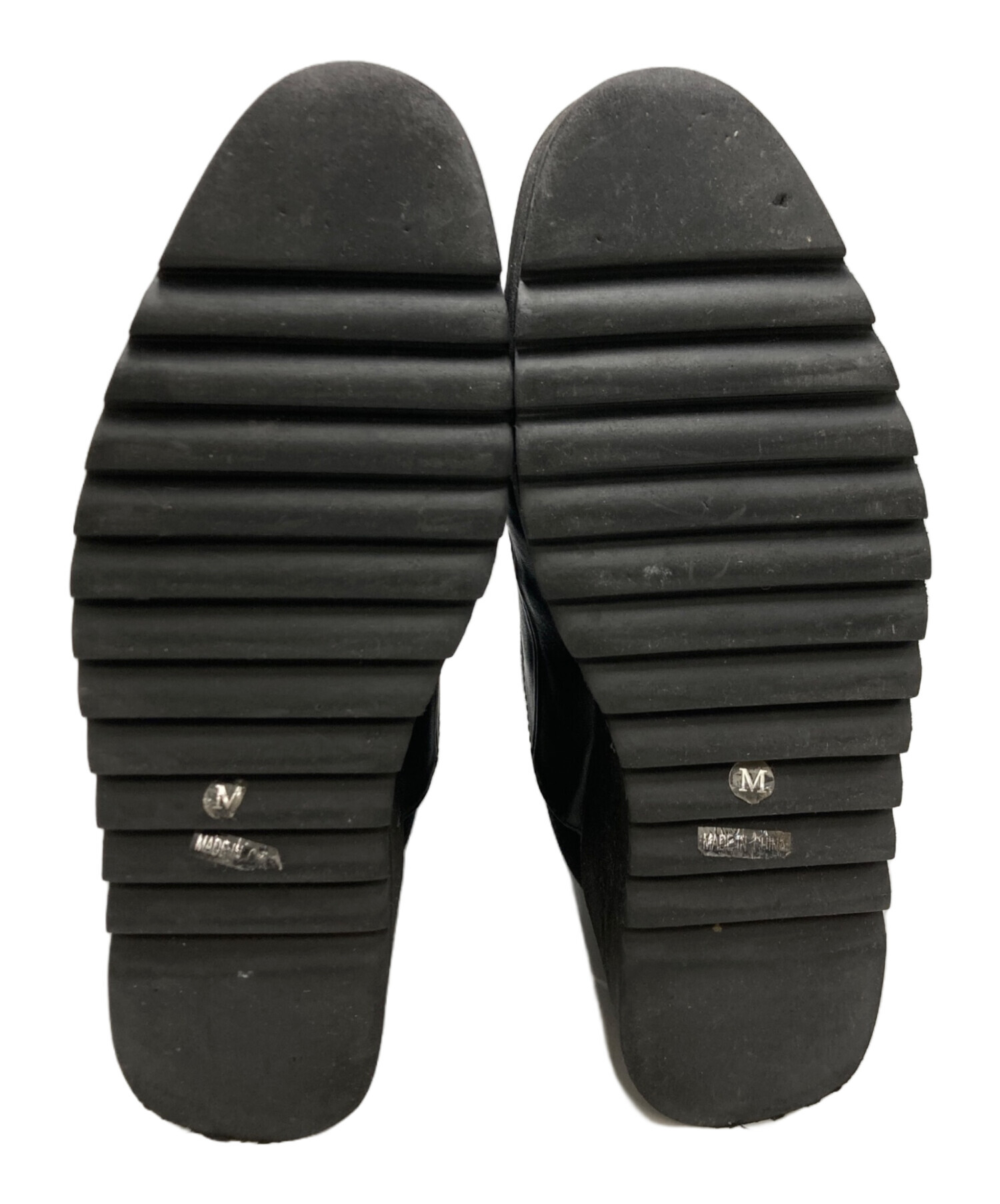 中古・古着通販】gomme (ゴム) ソックスブーツ ブラック サイズ:SIZE M