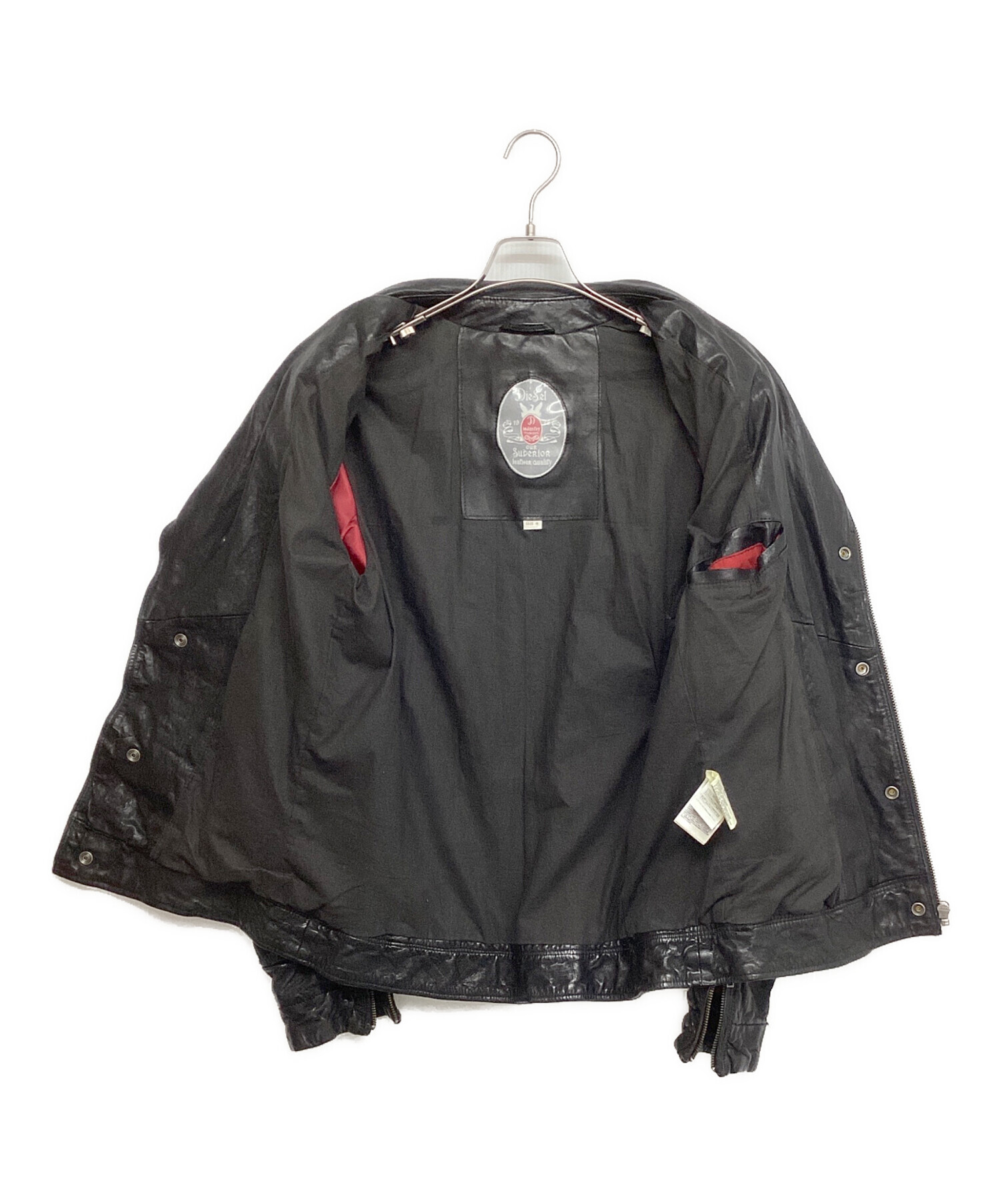 中古・古着通販】DIESEL (ディーゼル) シープレザーダブルライダーズ